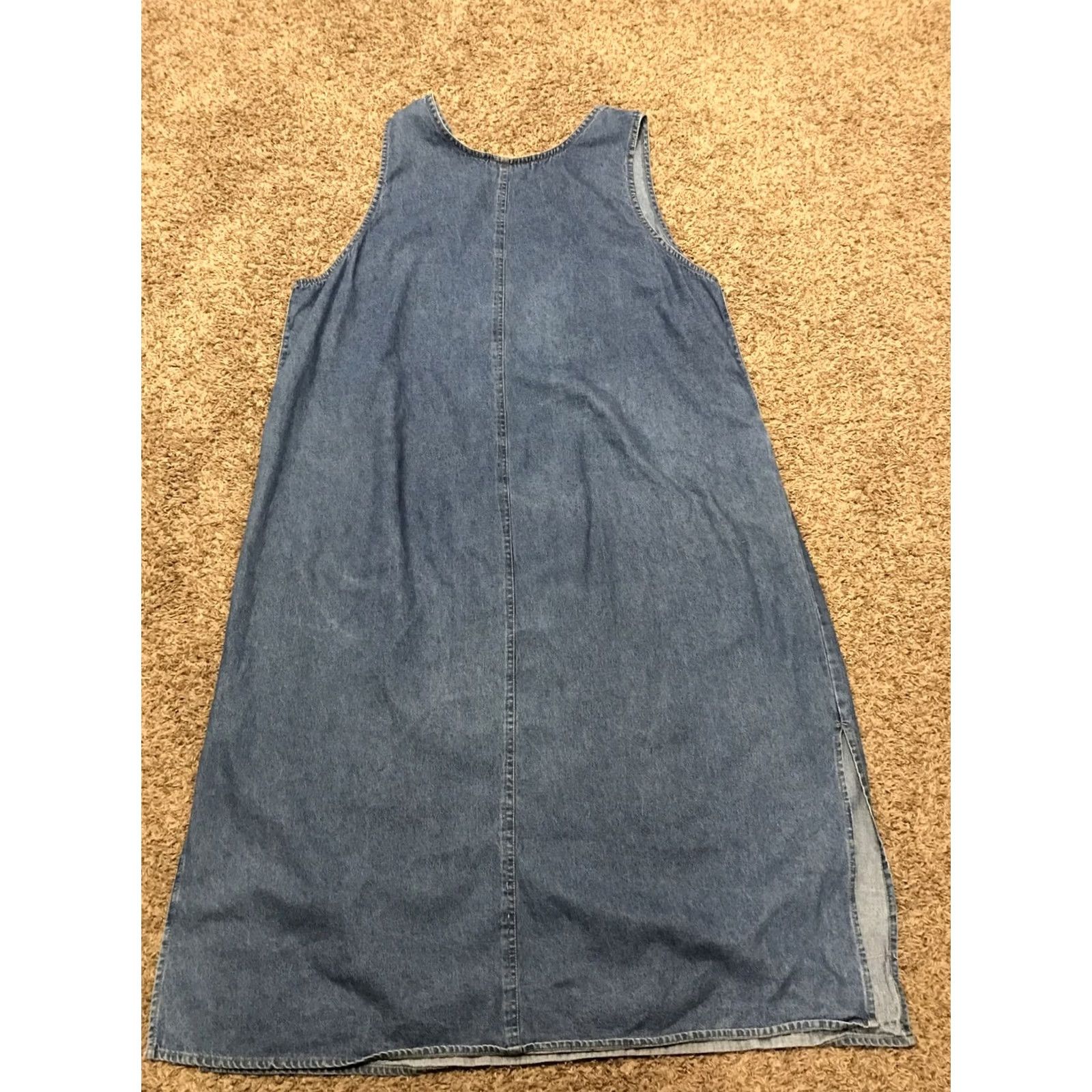 Vintage VINTAGE LK Blues Denim Jean Dress 3XL Blue Prairie 1990s Mens Womens Girls Boys - Relaxed Casual Dress Size 40" / US 18 - 3 Thumbnail
