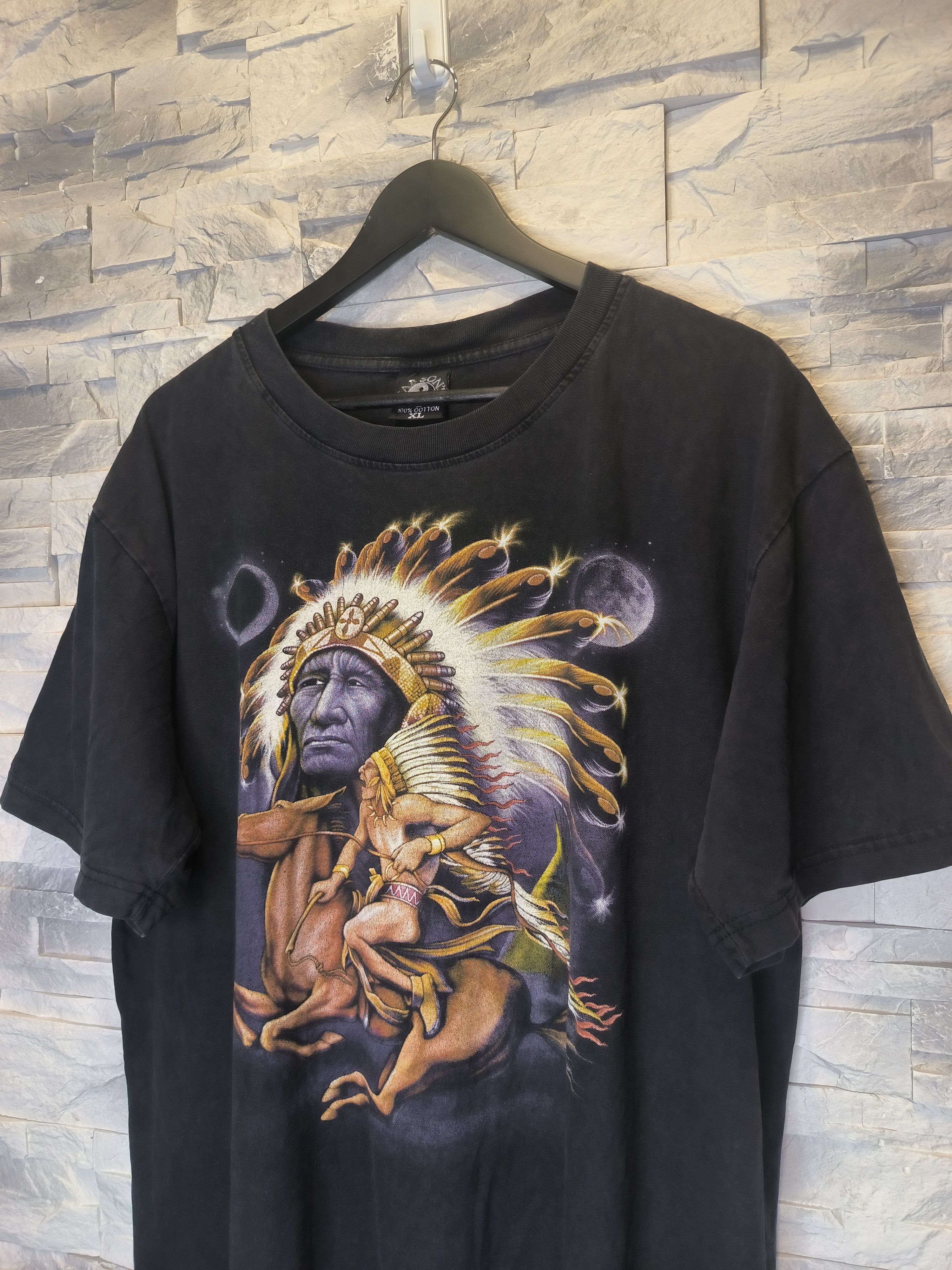 Other Vintage Tab Sons T-Shirt Indians Print Tee Size US L / EU 52-54 / 3 - 2 Thumbnail