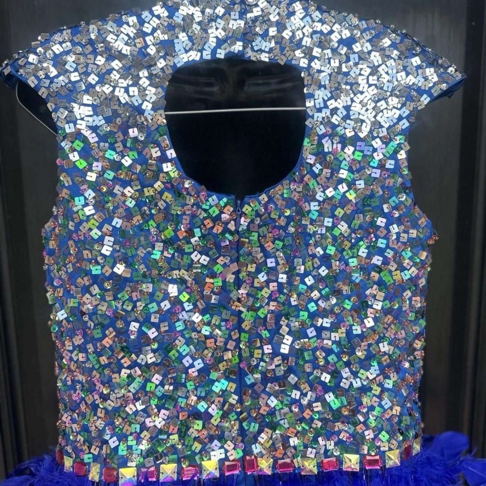 Other Sparkly dress with feather skirt #partydress #glamour Size S / US 4 / IT 40 - 6 Thumbnail