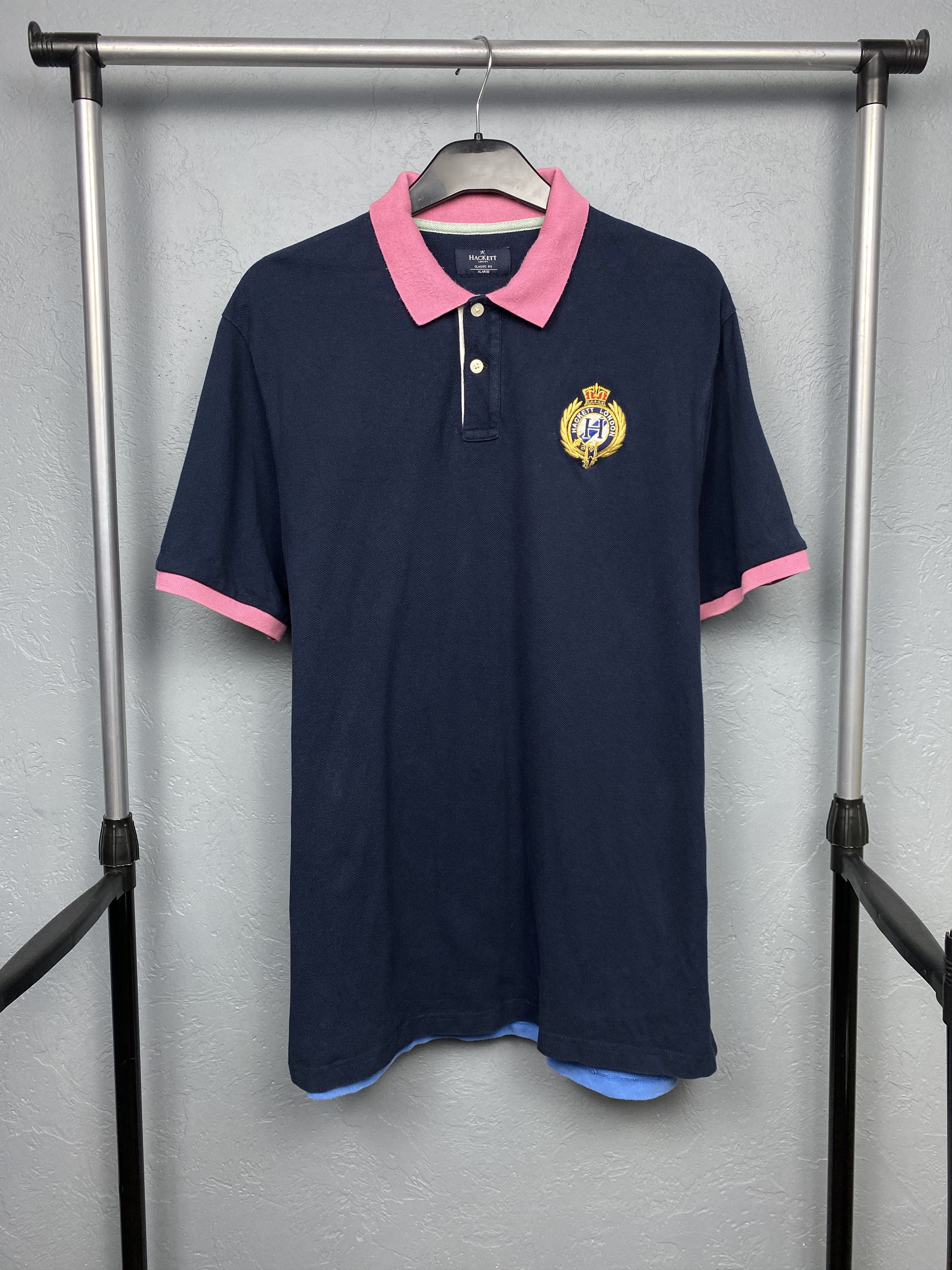 Hackett × Vintage Hackett Vintage Mens Polo Shirt Size US XL / EU 56 / 4 - 1 Thumbnail