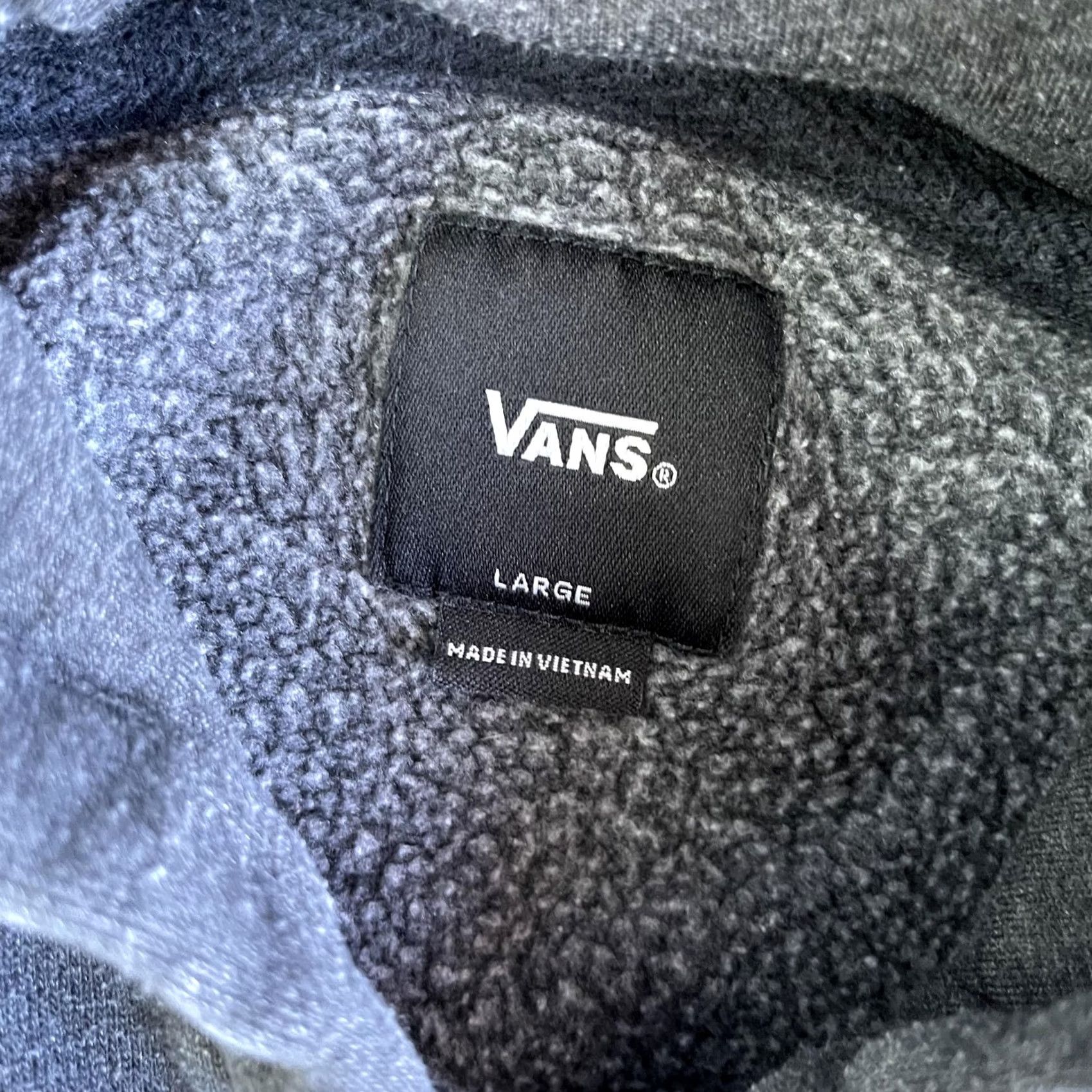 Vans Vans Hoodie Mens Large Gray Fleece Pullover Skateboard Graphic Logo Sweatshirt Size US L / EU 52-54 / 3 - 3 Thumbnail