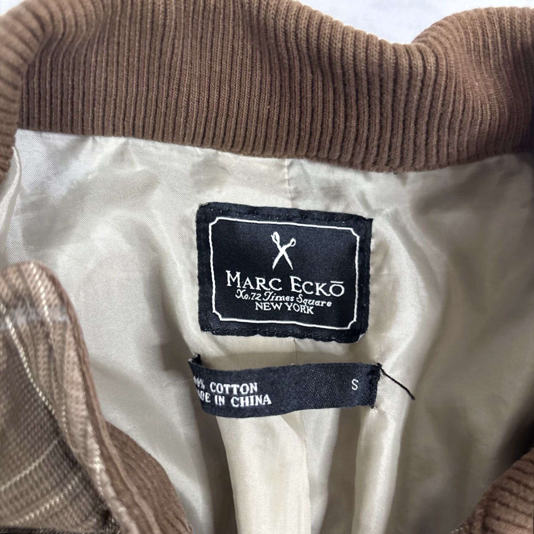 Marcs VINTAGE Marc Ecko Military Jacket Brown & Blue Plaid Coat Mid-Length Mens M Size US M / EU 48-50 / 2 - 3 Thumbnail