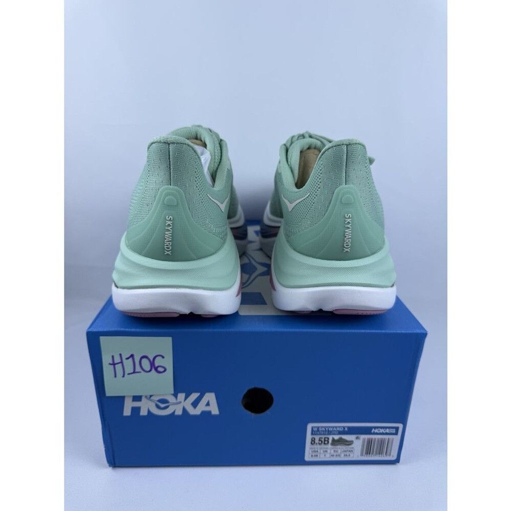 Hoka Hoka One One Skyward X Jadeite Dried Rose Women's Green Pink Size US 8.5 / IT 38.5 - 7 Thumbnail