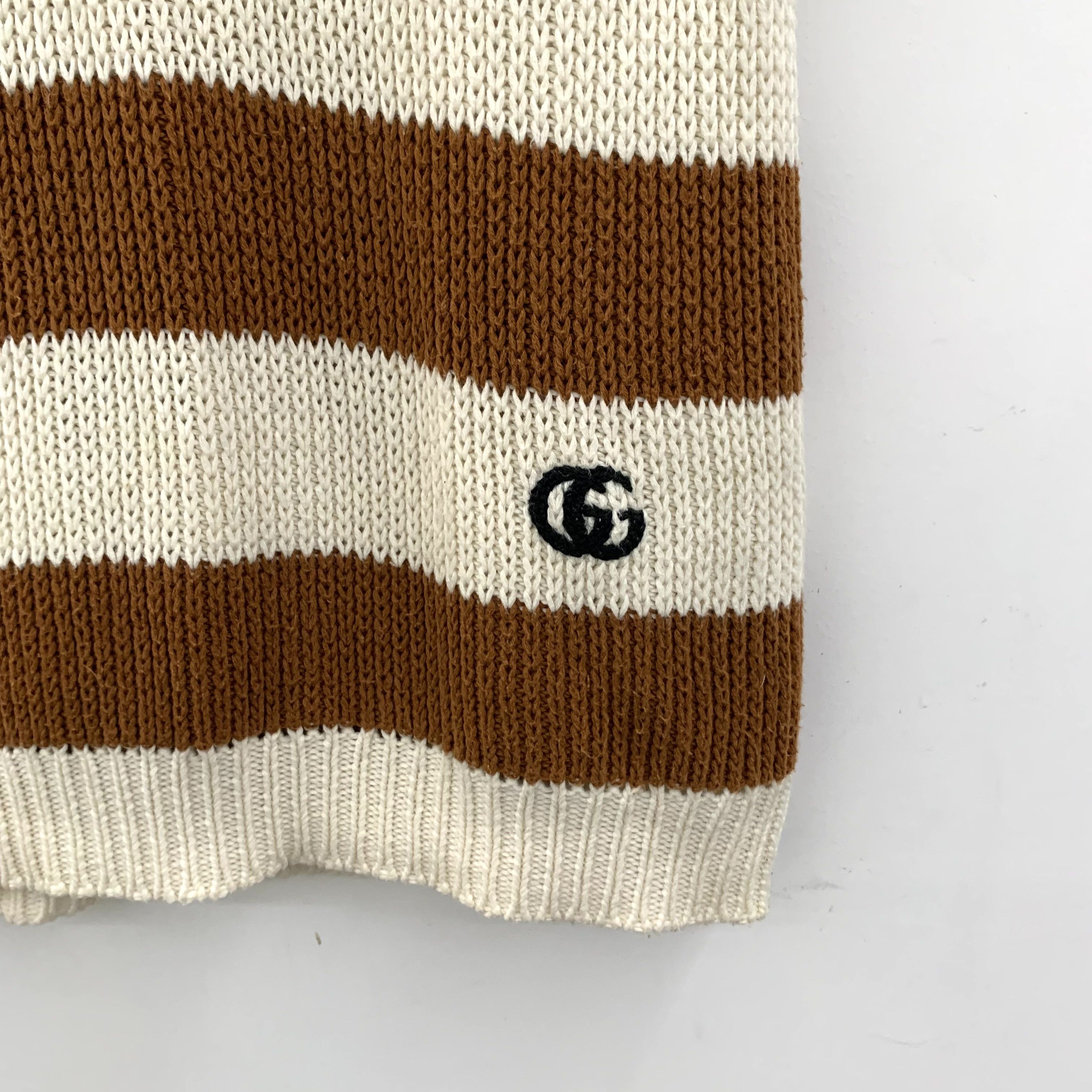 Gucci Gucci Vest – Colorblock Stripe Logo Knit (Size M) Size M / US 6-8 / IT 42-44 - 6 Thumbnail