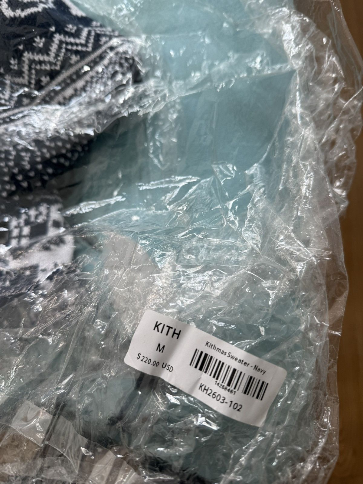 Kith Kith kuthmas sweater navy medium Size US M / EU 48-50 / 2 - 8 Thumbnail