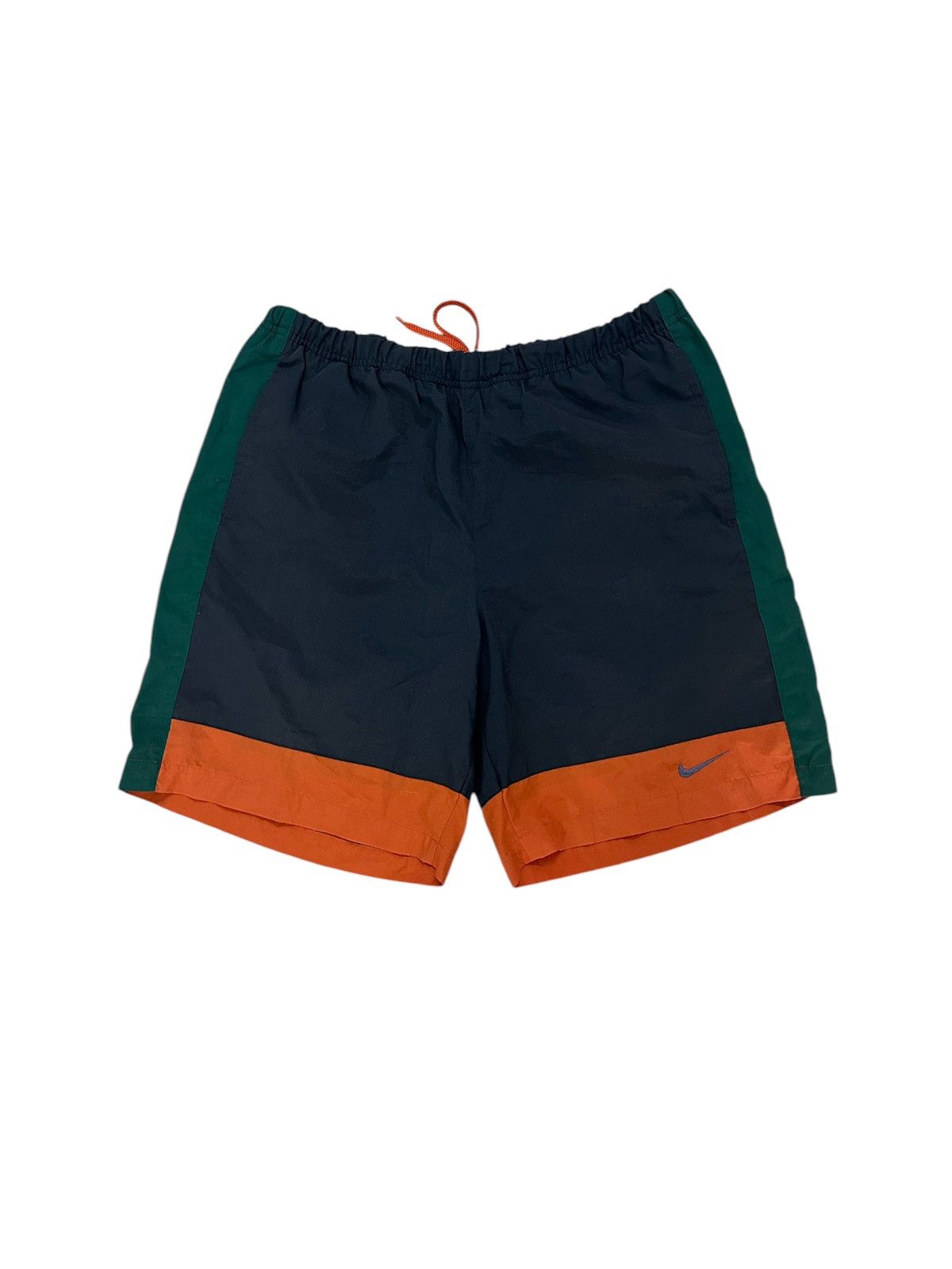Beauty Beast × Nike × Vintage Vintage 90’s Nike Multi Colour Nylon Shorts Size US 34 / EU 50 - 1 Thumbnail