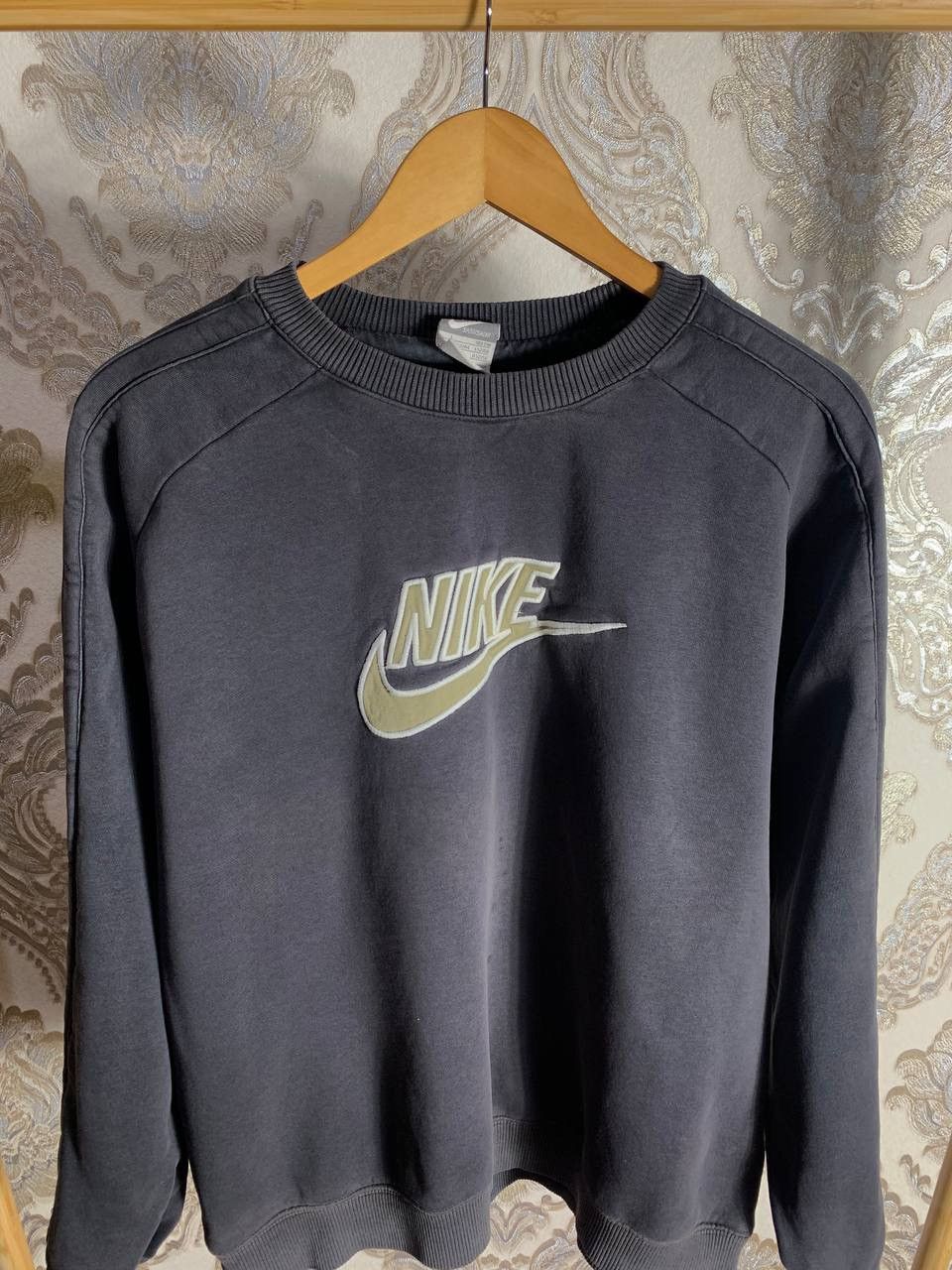 Nike × Vintage VERY RARE NIKE SWEATSHIRT BIG LOGO SWOOSH DRILL Y2K RETRO Size US L / EU 52-54 / 3 - 2 Thumbnail