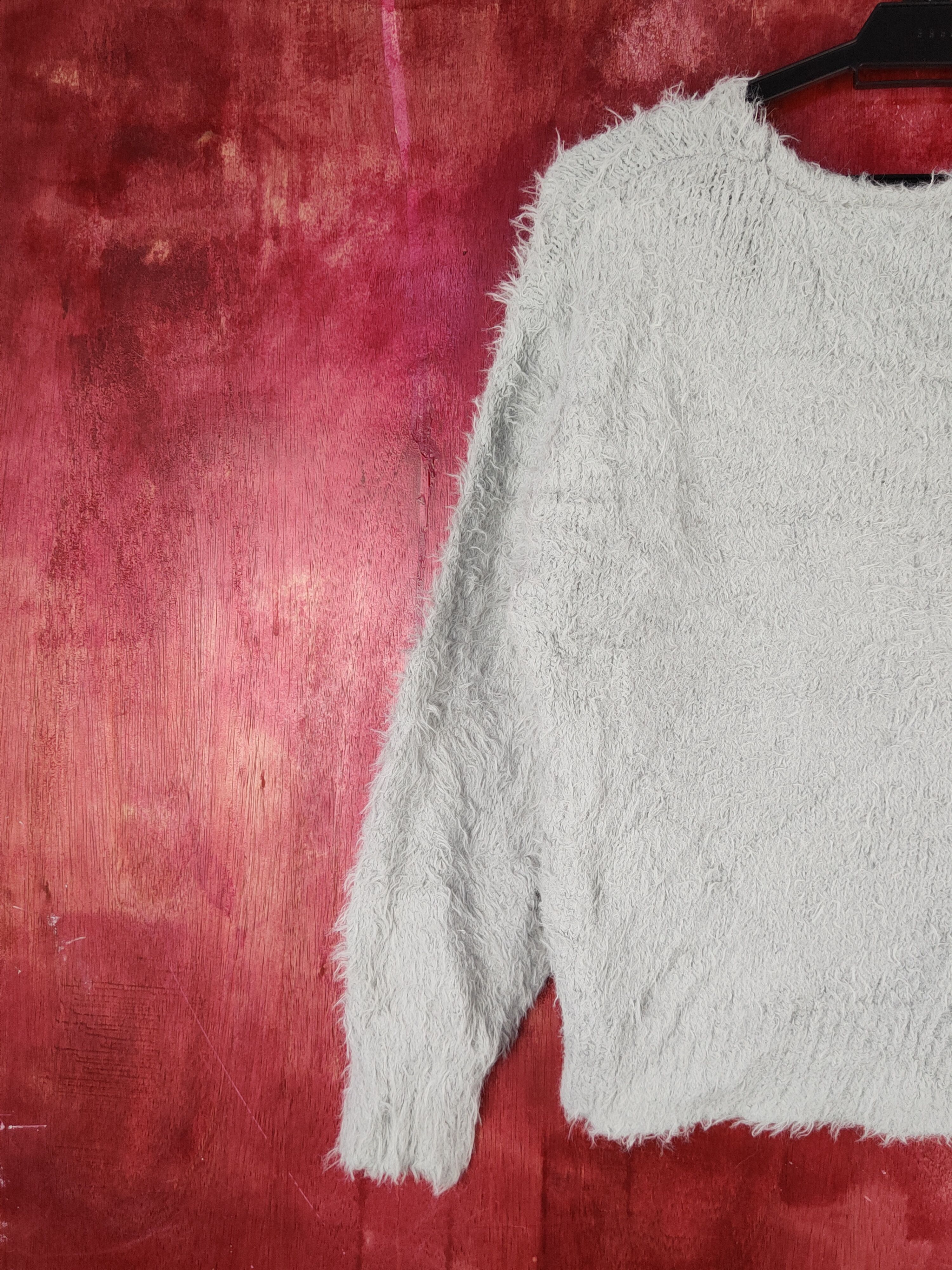 Homespun Knitwear Japanese Brand Gray Shag Shaggy Fur Mohair Knitwear #S2059 Size M / US 6-8 / IT 42-44 - 8 Thumbnail