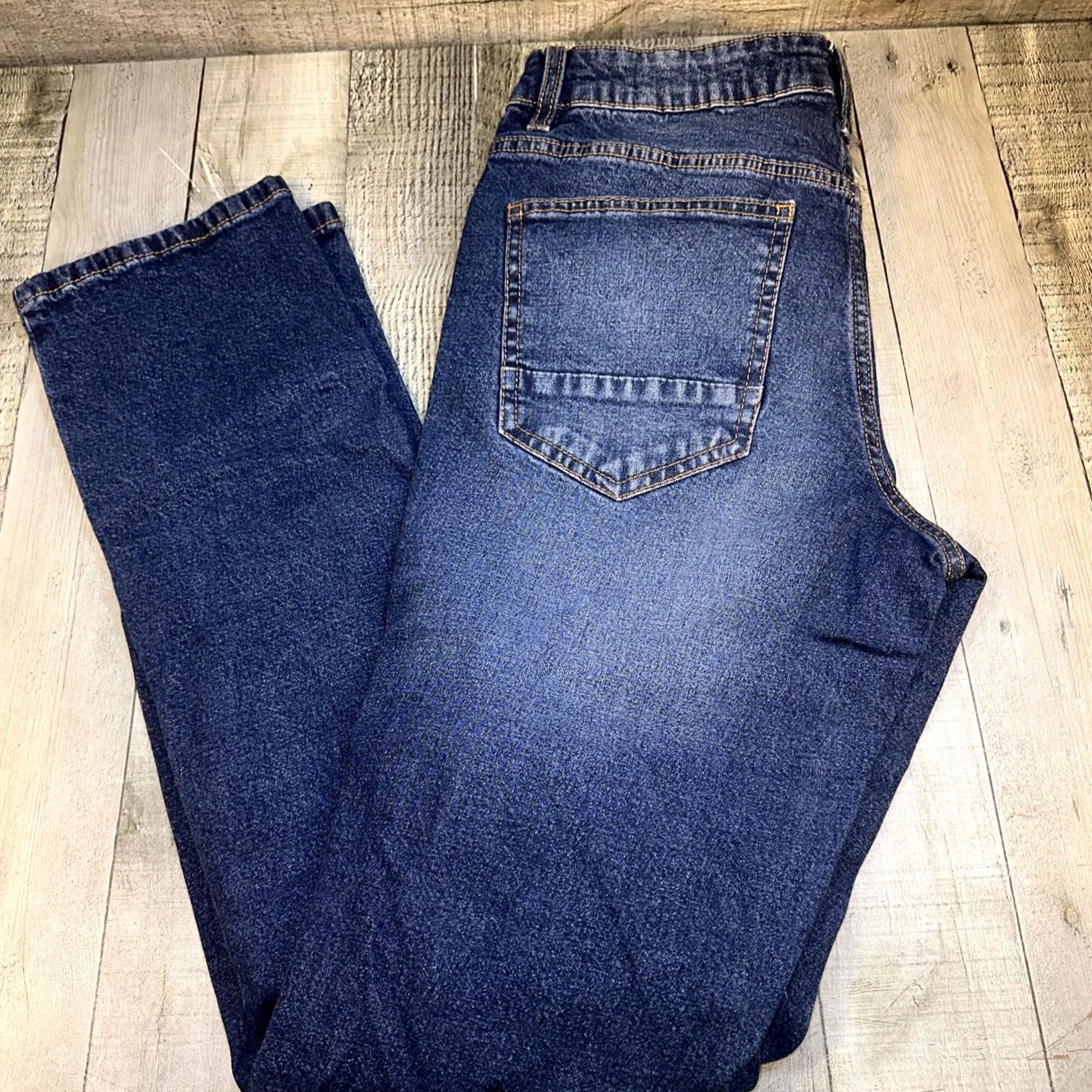 Vintage Indigo Beast Men Jeans Slim Straight 30 X 32 Blue Denim Slimming 20XXs Regular Adults Mens Size US 30 / EU 46 - 4 Thumbnail