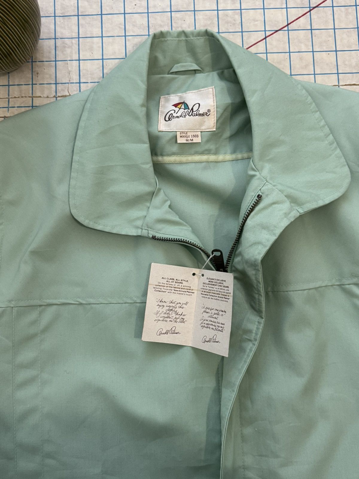 Other × Vintage NWT Vintage Arnold Palmer Mint Green Golf Jacket Size Medium Size US M / EU 48-50 / 2 - 6 Thumbnail