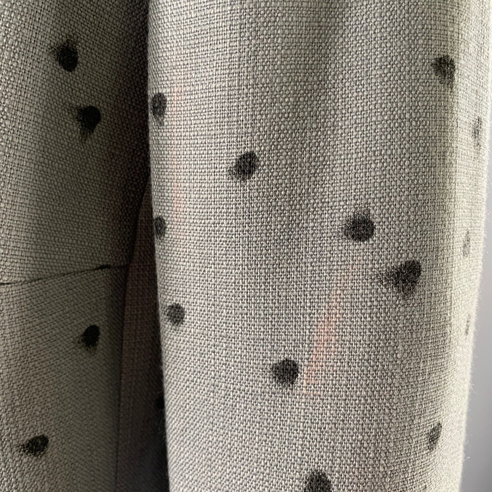 Akris AKRIS Size 12 Grey Black Viscose Wool Spotted Cropped Blazer Size XL / US 12-14 / IT 48-50 - 6 Thumbnail