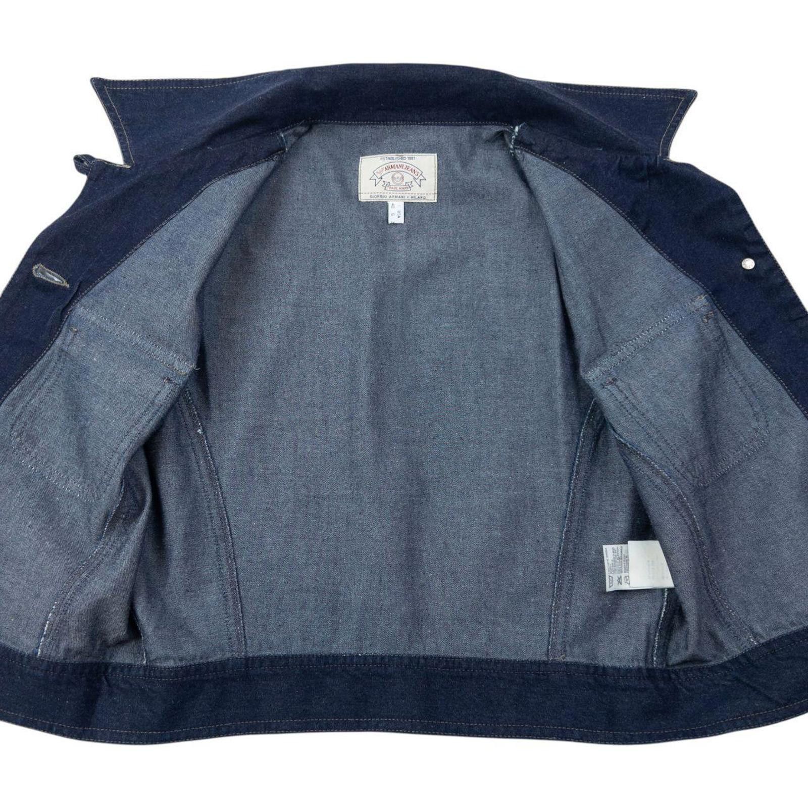 Armani Vintage 90s Armani Jeans Button Up Denim Top Womens Size M Size M / US 6-8 / IT 42-44 - 4 Thumbnail