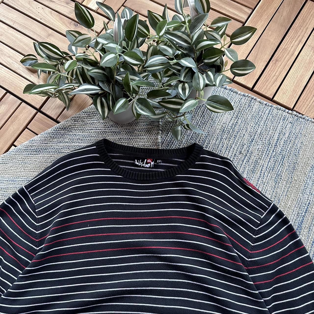 Quiksilver Vintage Y2K Quiksilver Surfwear Stripped Long Sleeve Jumper Size US XXL / EU 58 / 5 - 4 Thumbnail