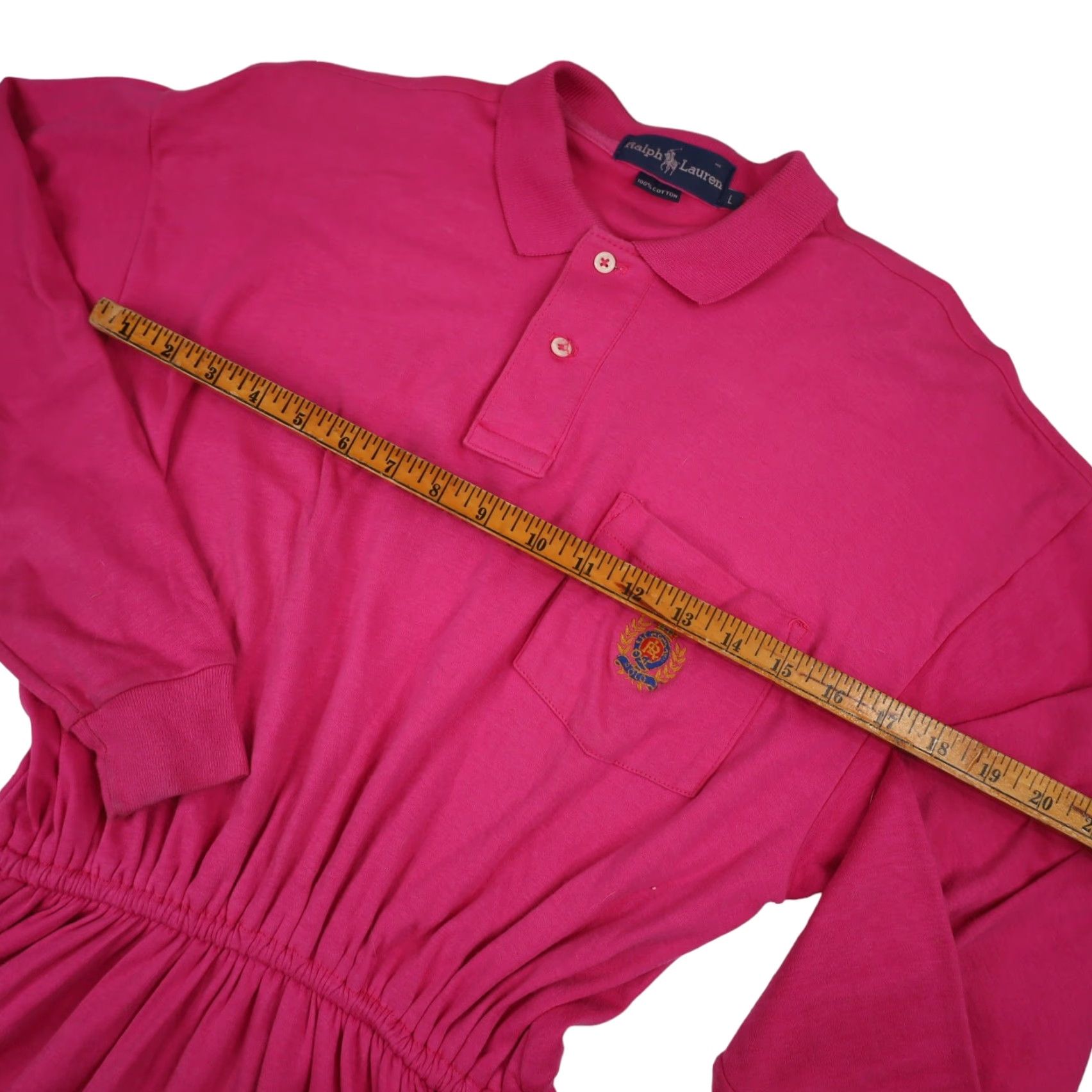 Polo Ralph Lauren VINTAGE Polo Ralph Lauren Womens Dress Long Pink Cookie Crest L Women's Dress Polo Cookie Crest Pink Long 9/10 Womens Size L / US 10 / IT 46 - 5 Thumbnail