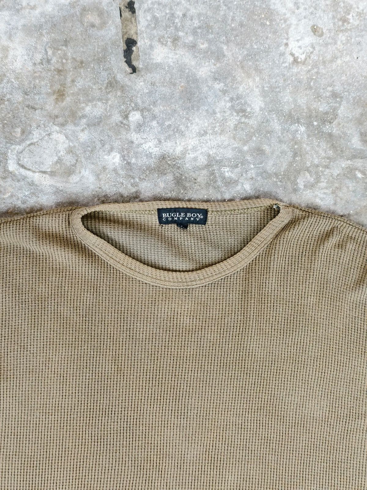 Bugle Boy × Vintage Vintage Bugle Boy Waffle Long Sleeve T-Shirt Size US L / EU 52-54 / 3 - 3 Thumbnail
