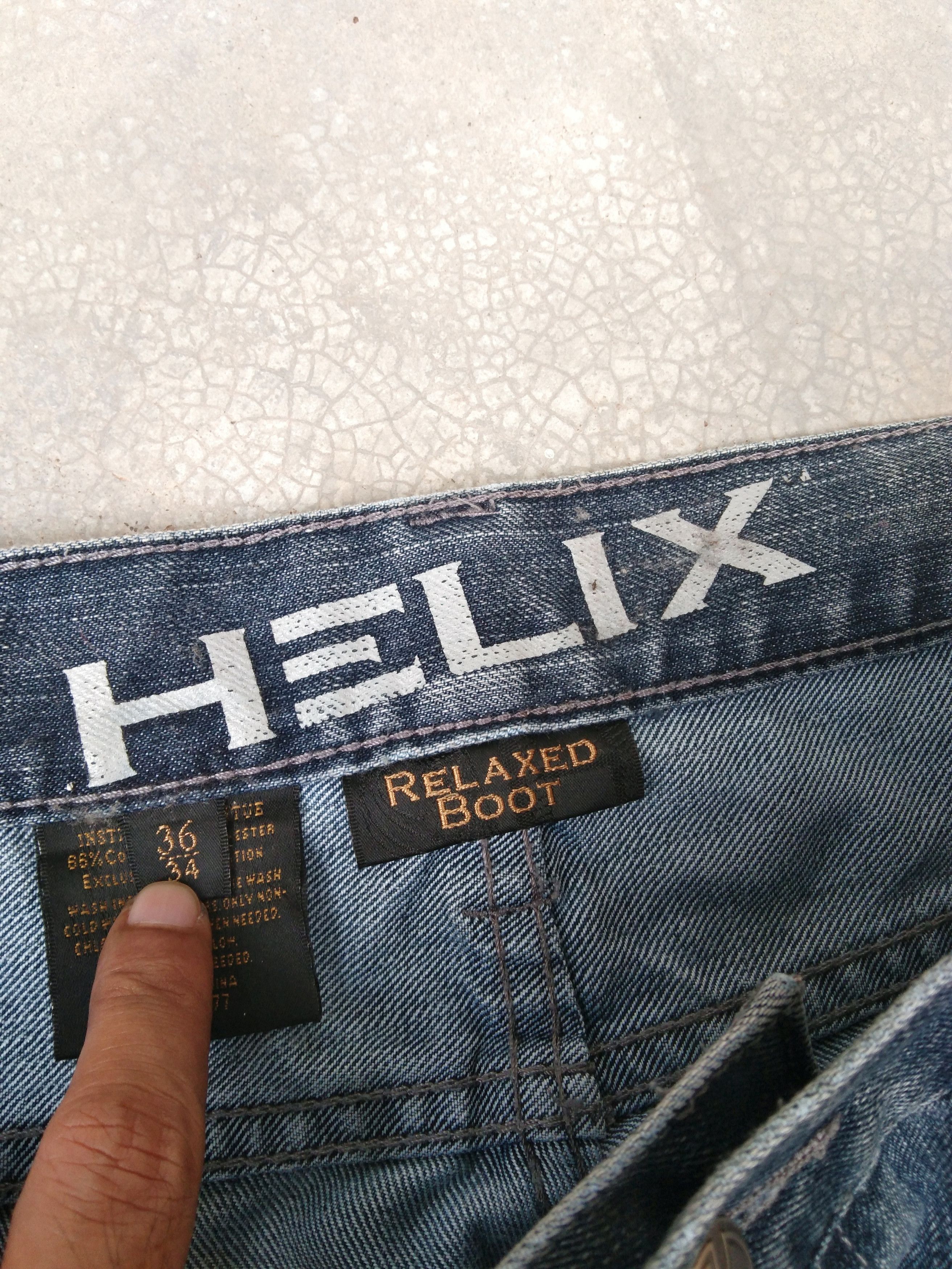Helix Vintage Helix Blue Washed Relaxed Boot Cut Jeans 36x34 Size US 36 / EU 52 - 7 Thumbnail