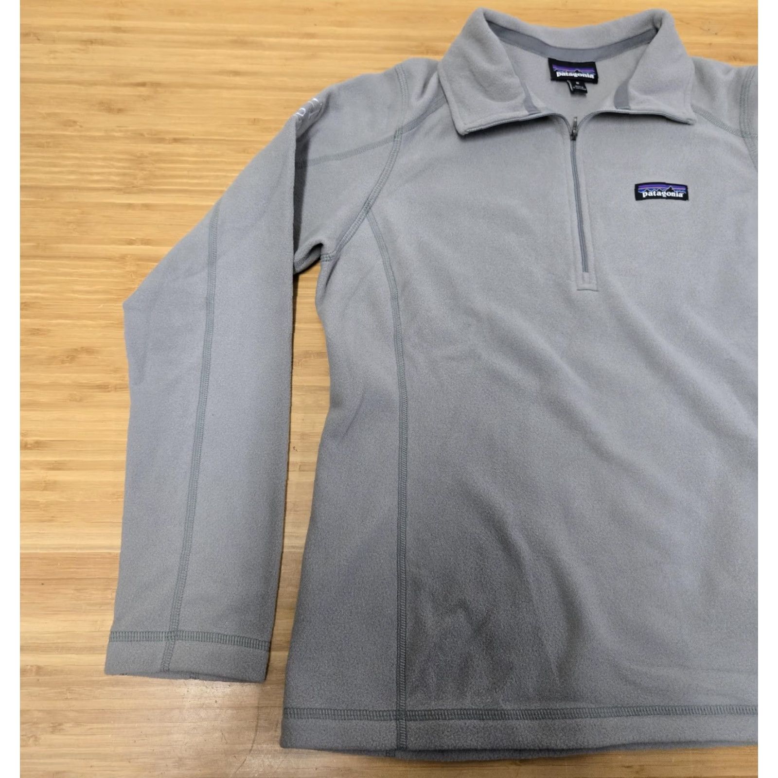 Patagonia VINTAGE Patagonia Fleece Pullover Womens M Gray 1/4 Zip OAKTREE Embroidered Logo Size M / US 6-8 / IT 42-44 - 3 Thumbnail