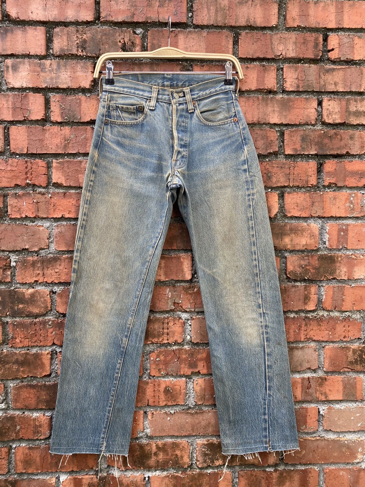 Levi's Vintage Clothing W27x28.5 Vintage levi's 501 redline cut off made in USA #524 Size 27" / US 4 / IT 40 - 1 Thumbnail