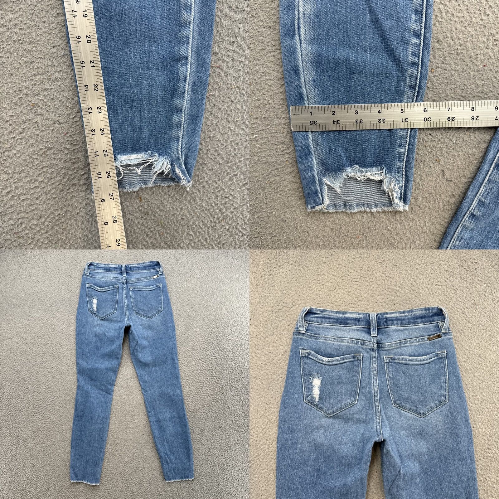 Vintage VINTAGE KanCan Jeans Distressed Women's 26 Denim Blue High Rise Ankle Relaxed Regular Tighten Size 26" / US 2 / IT 38 - 8 Thumbnail