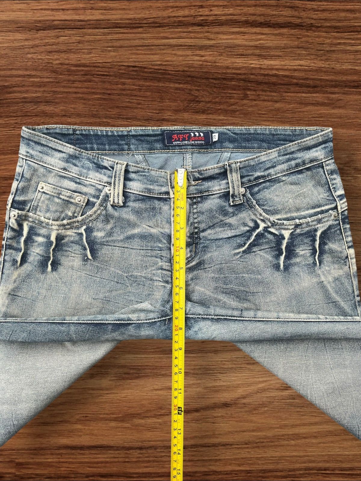 Japanese Brand × Le Grande Bleu (L.G.B.) Vintage Japanese Brand Stone Washed Grunge Style Flare Jeans Size 29" - 12 Thumbnail