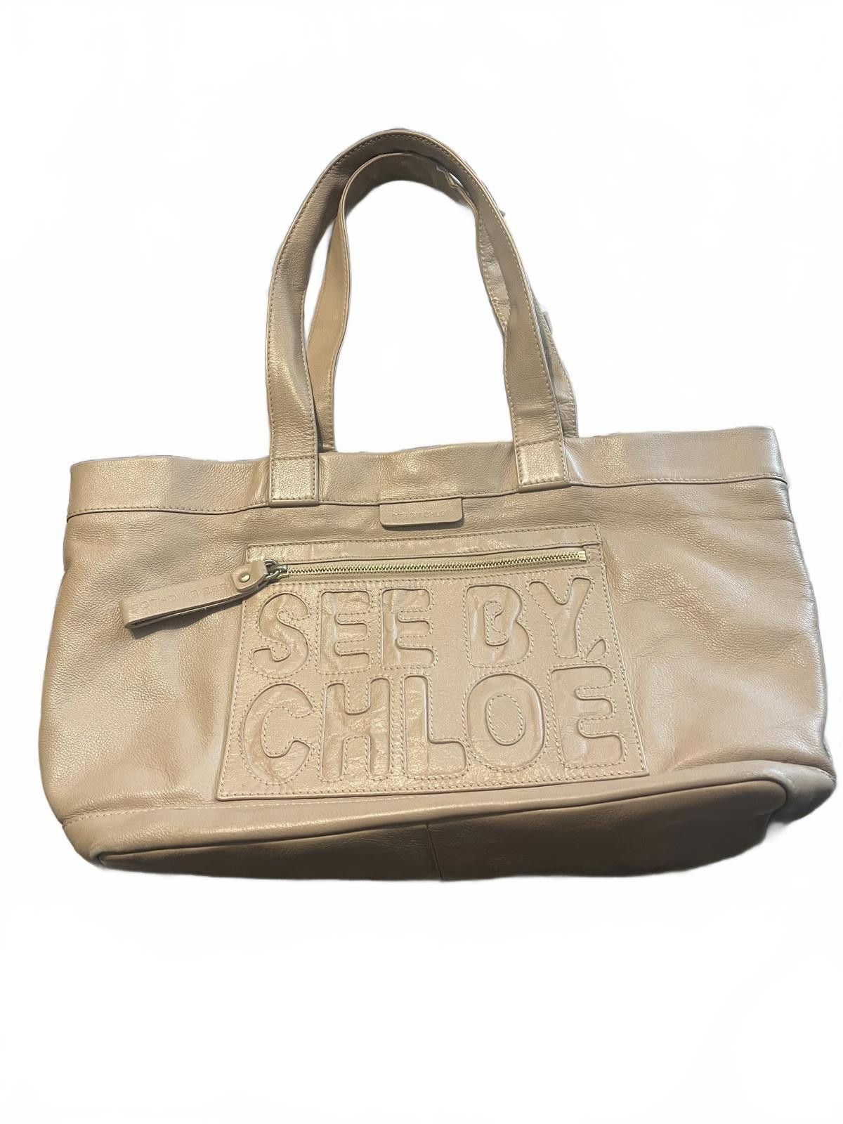 Other See by Chloé Beige Leather Tote Bag Size ONE SIZE - 3 Thumbnail