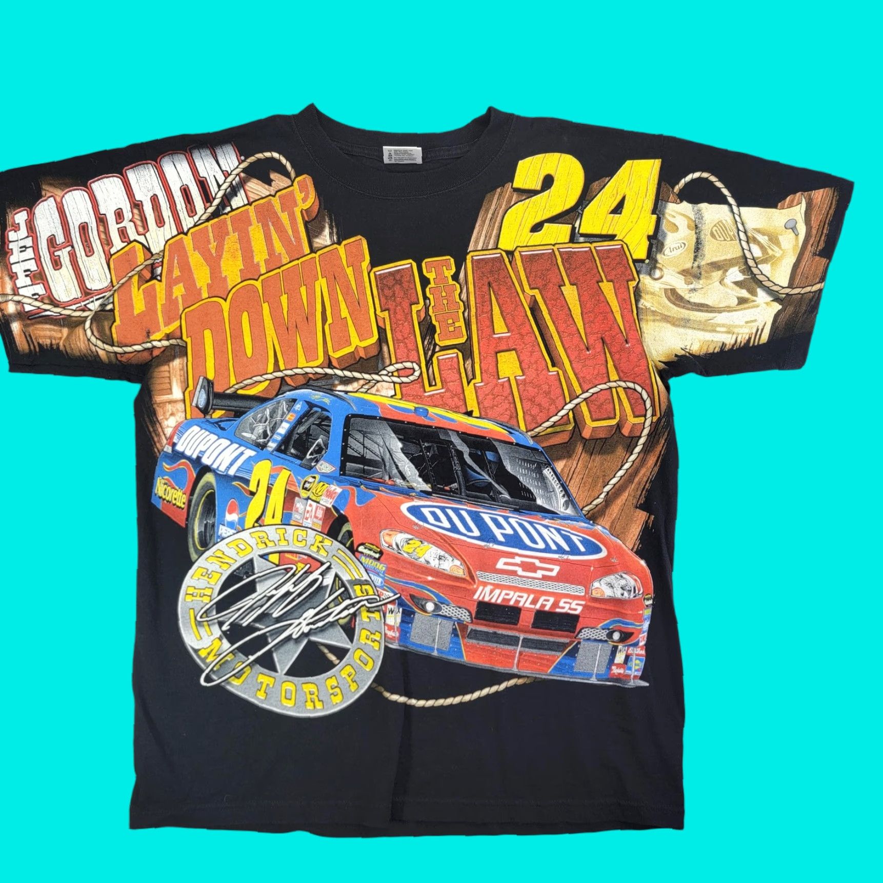 Chase Authentics VINTAGE Chase Authentics Shirt Mens L Black Jeff Gordon NASCAR Graphic Tee Size US L / EU 52-54 / 3 - 1 Thumbnail