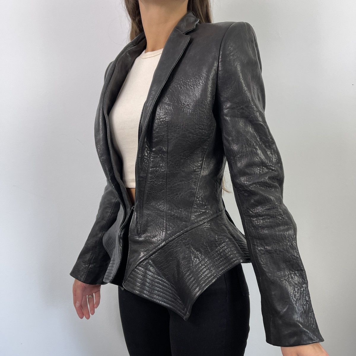 Haider Ackermann HAIDER ACKERMAN leather jacket Size XS / US 0-2 / IT 36-38 - 2 Thumbnail