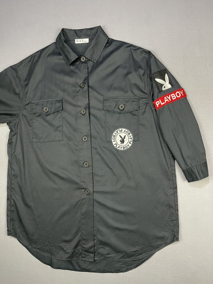 Playboy BLACK by Virgirl PLAYBOY Oversize Button Up Size L / US 10 / IT 46 - 2 Thumbnail