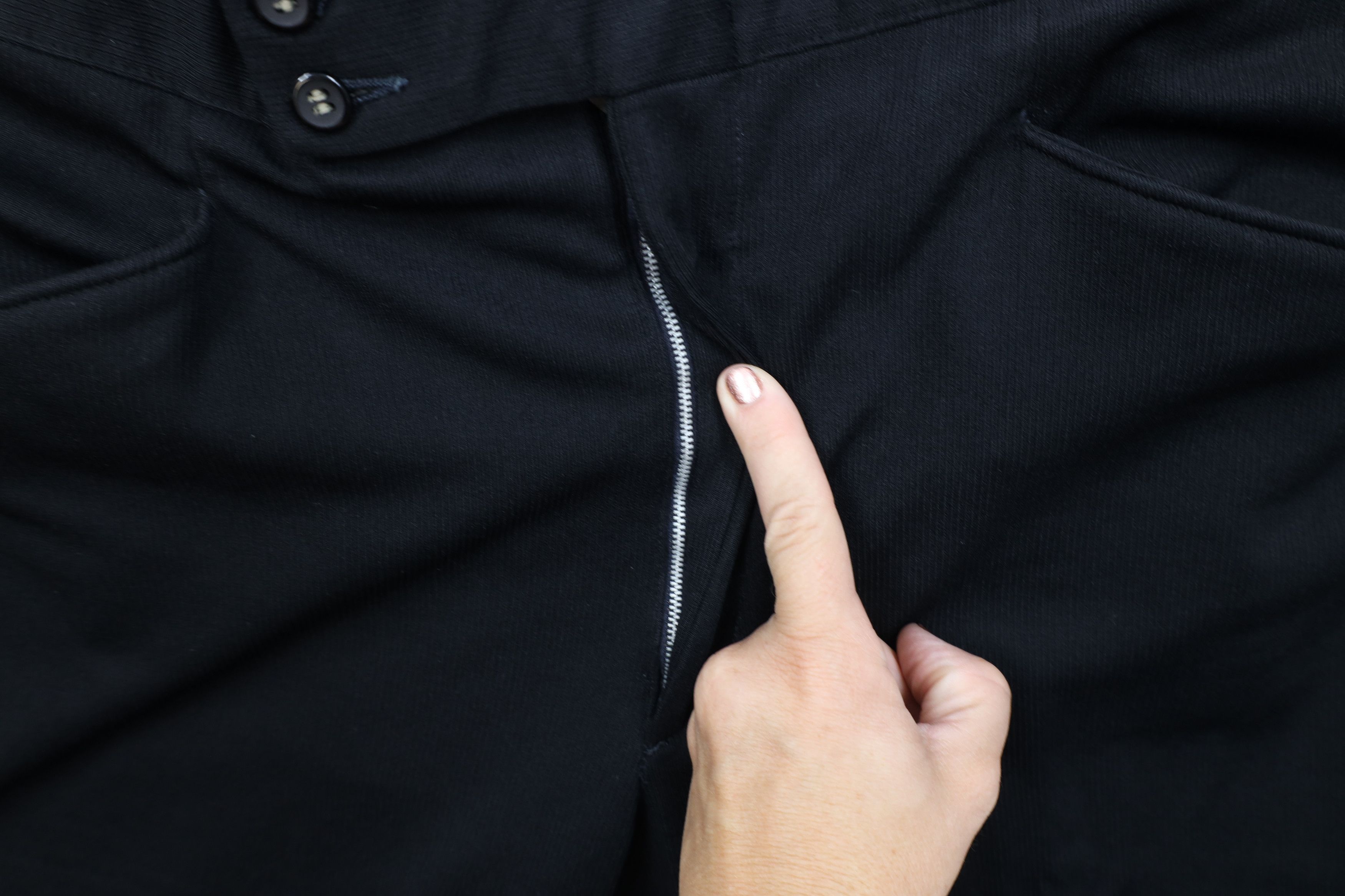 Vintage Vintage 60s 70s Streetwear Wide Leg Chino Pants Black USA Size US 36 / EU 52 - 6 Thumbnail