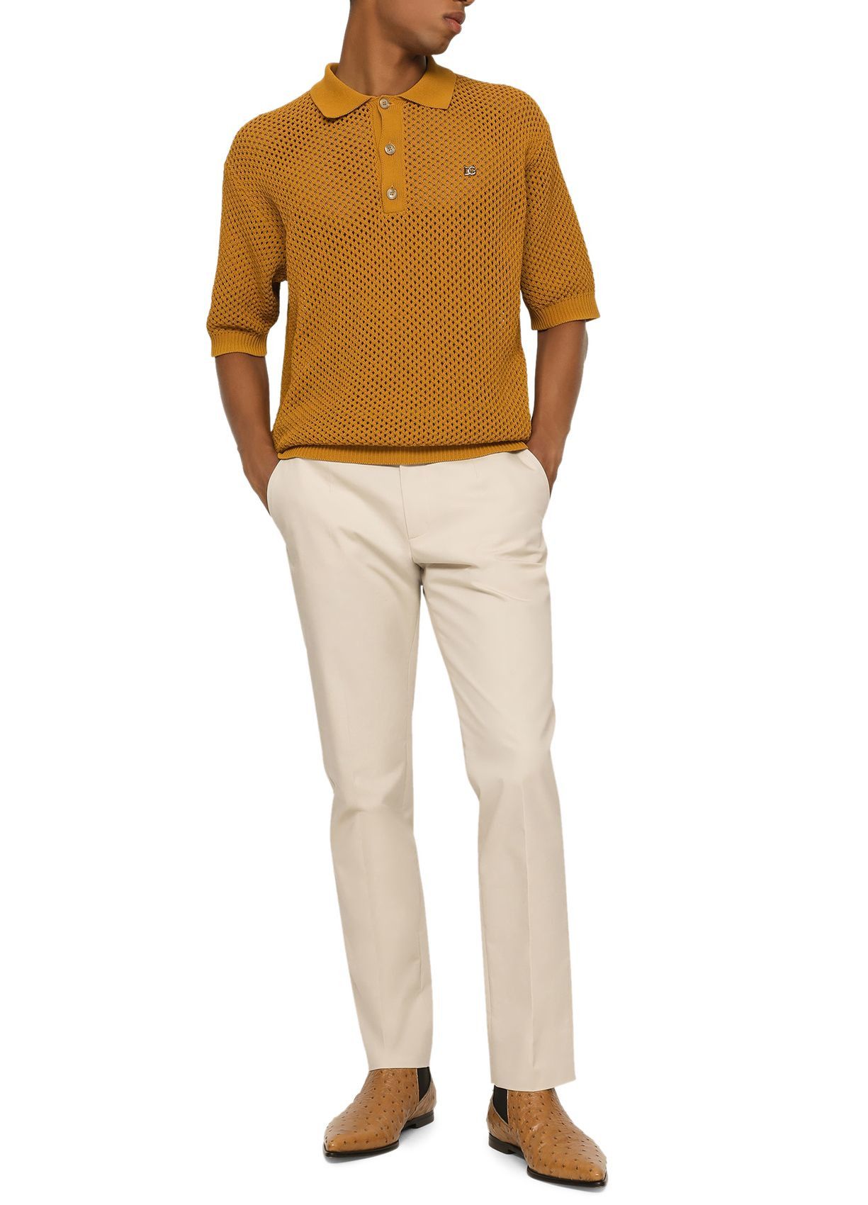 Dolce & Gabbana o1y0125 Casual Pant in Beige Size US 40 / EU 56 - 4 Thumbnail
