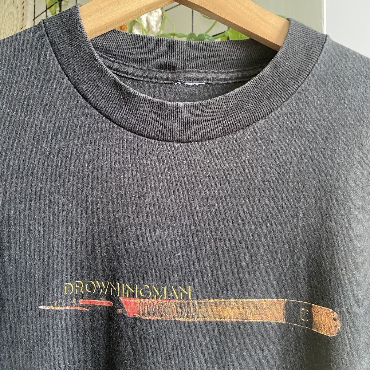 Band Tees Thrashed Faded Vintage Y2K Drowning Man Band ERD GRUNGE TEE Size US L / EU 52-54 / 3 - 3 Thumbnail