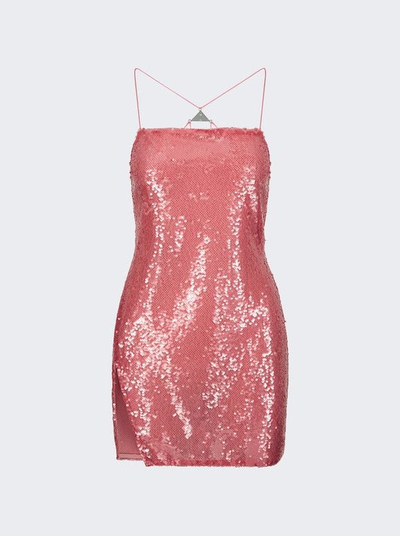 The Attico o1mle0526 Fujiko Mini Dress in Pink Size M / US 6-8 / IT 42-44 - 1 Thumbnail