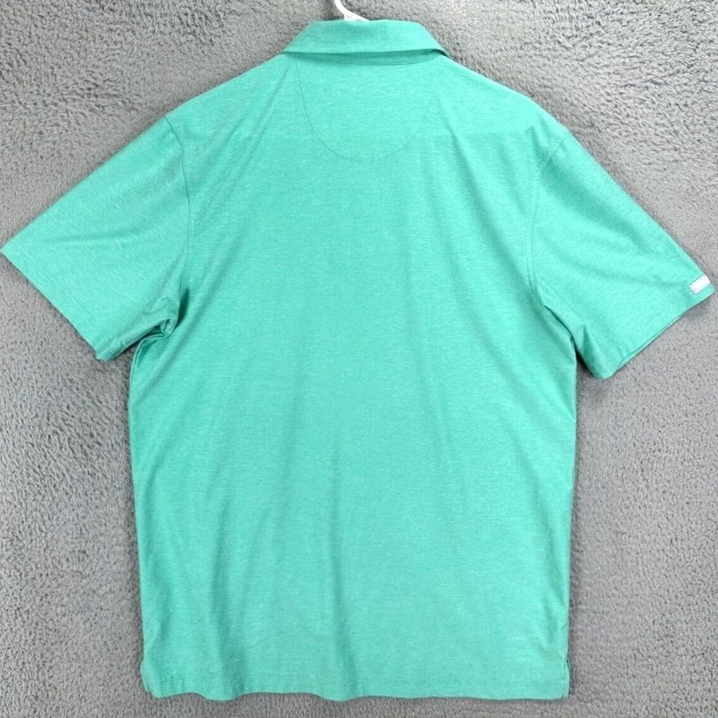 Vintage Straight Down Golf Polo Shirt Mens Medium Aqua Blue Logo Rugby Activewear Short Sleeve Size US M / EU 48-50 / 2 - 2 Thumbnail