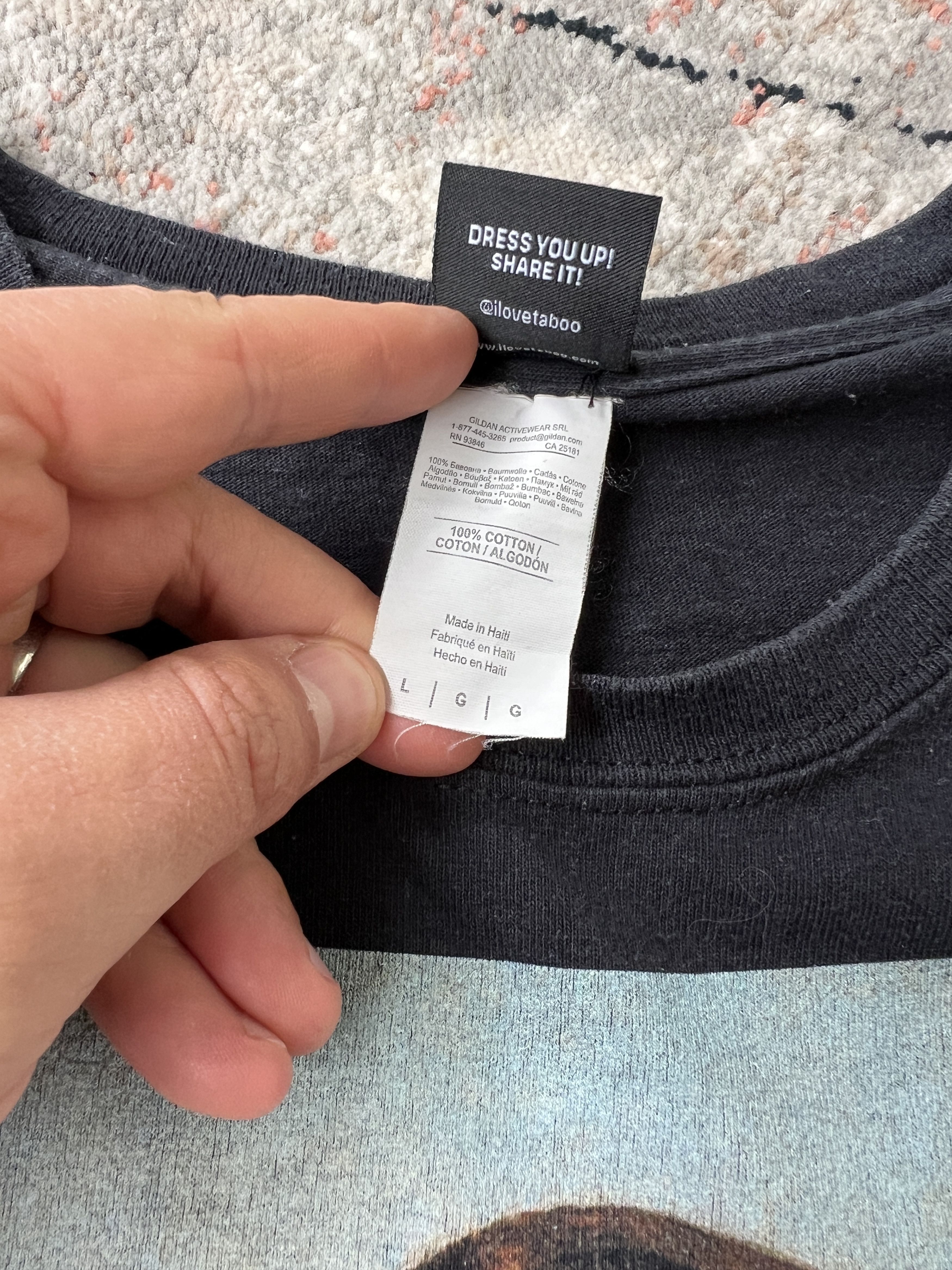 Other Taboo Prohibited Disallowed Forbidden Tee Size US L / EU 52-54 / 3 - 5 Thumbnail