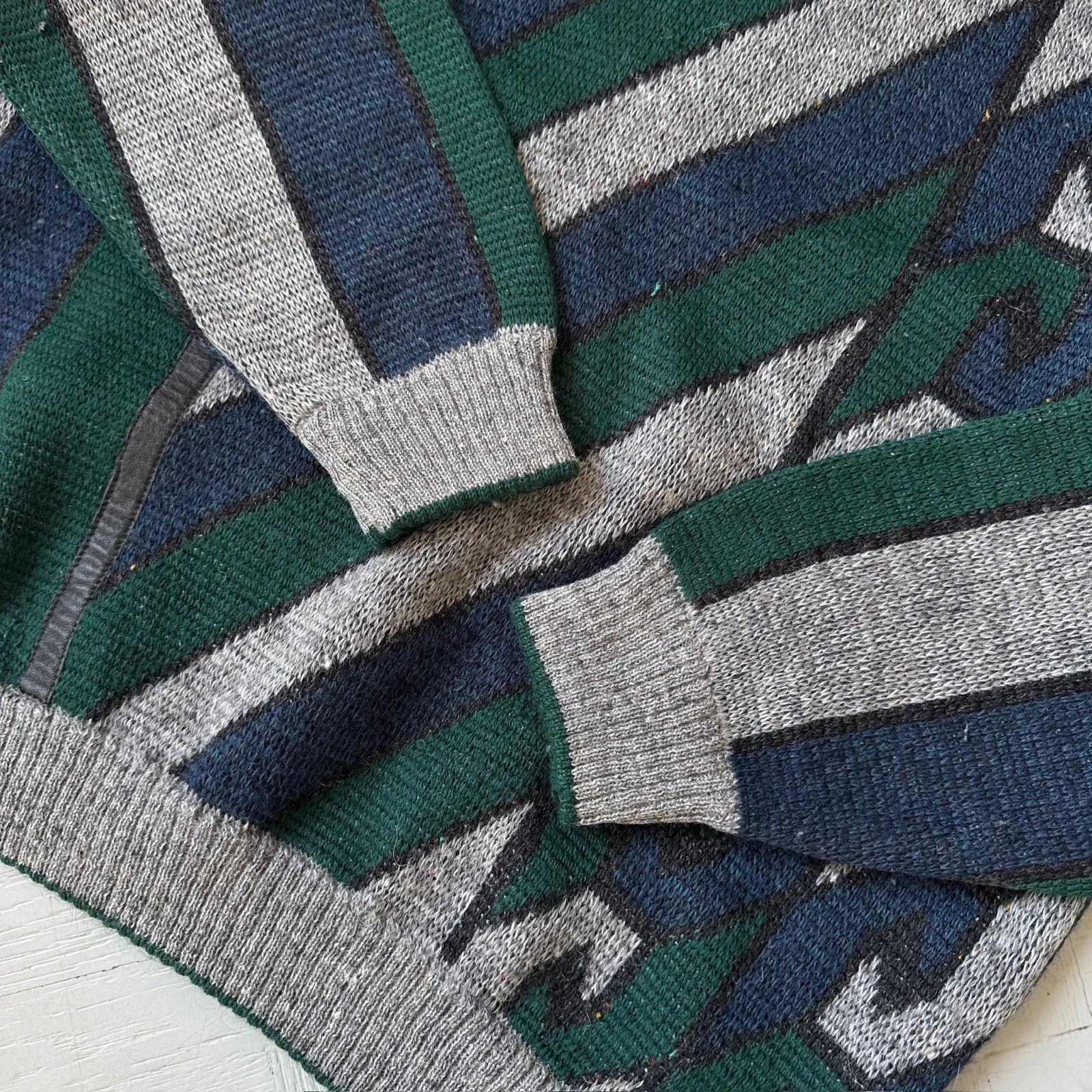 Vintage Vintage Chunky Knit Italian Style Wool Sweater Oversized Size US L / EU 52-54 / 3 - 5 Thumbnail