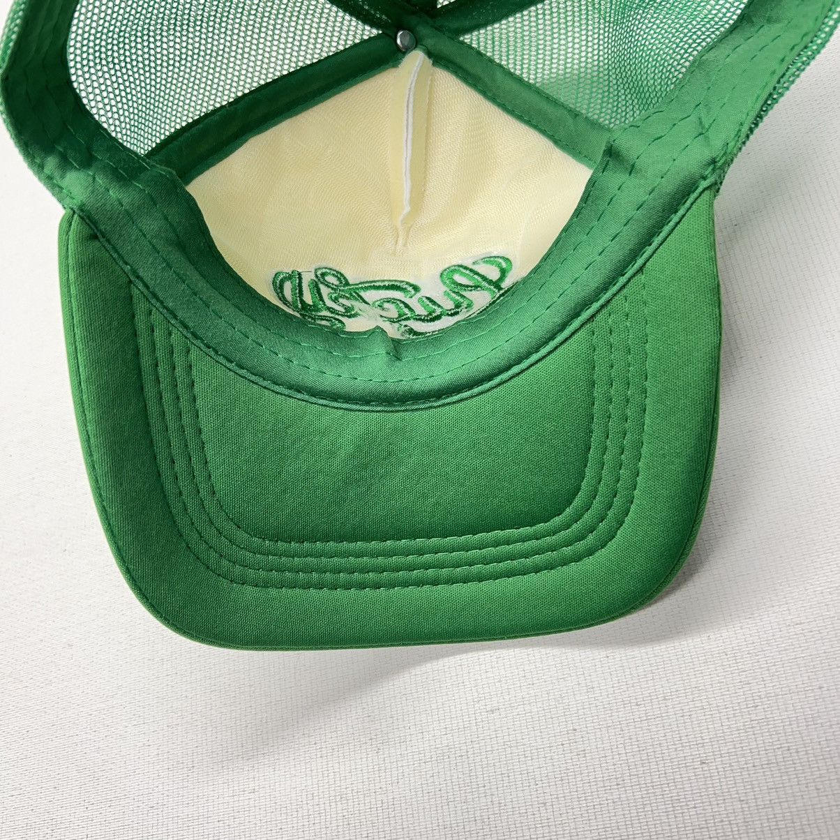 Vintage Lucky Hat Green Snapback Trucker Embroidered Adjustable Mesh Size ONE SIZE - 12 Thumbnail