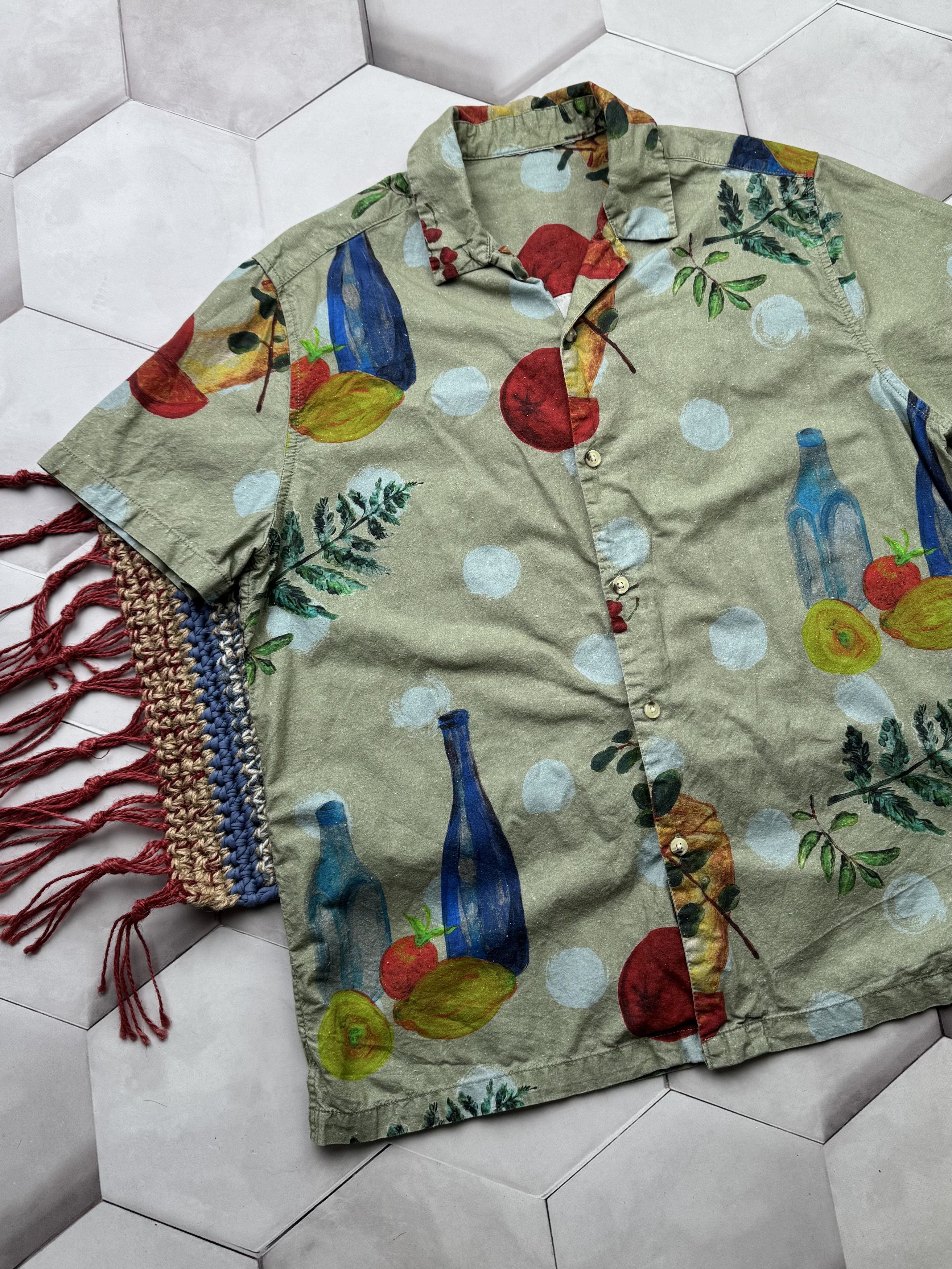 Vintage Vintage Printed Art Shirt (E4) Size US M / EU 48-50 / 2 - 2 Thumbnail