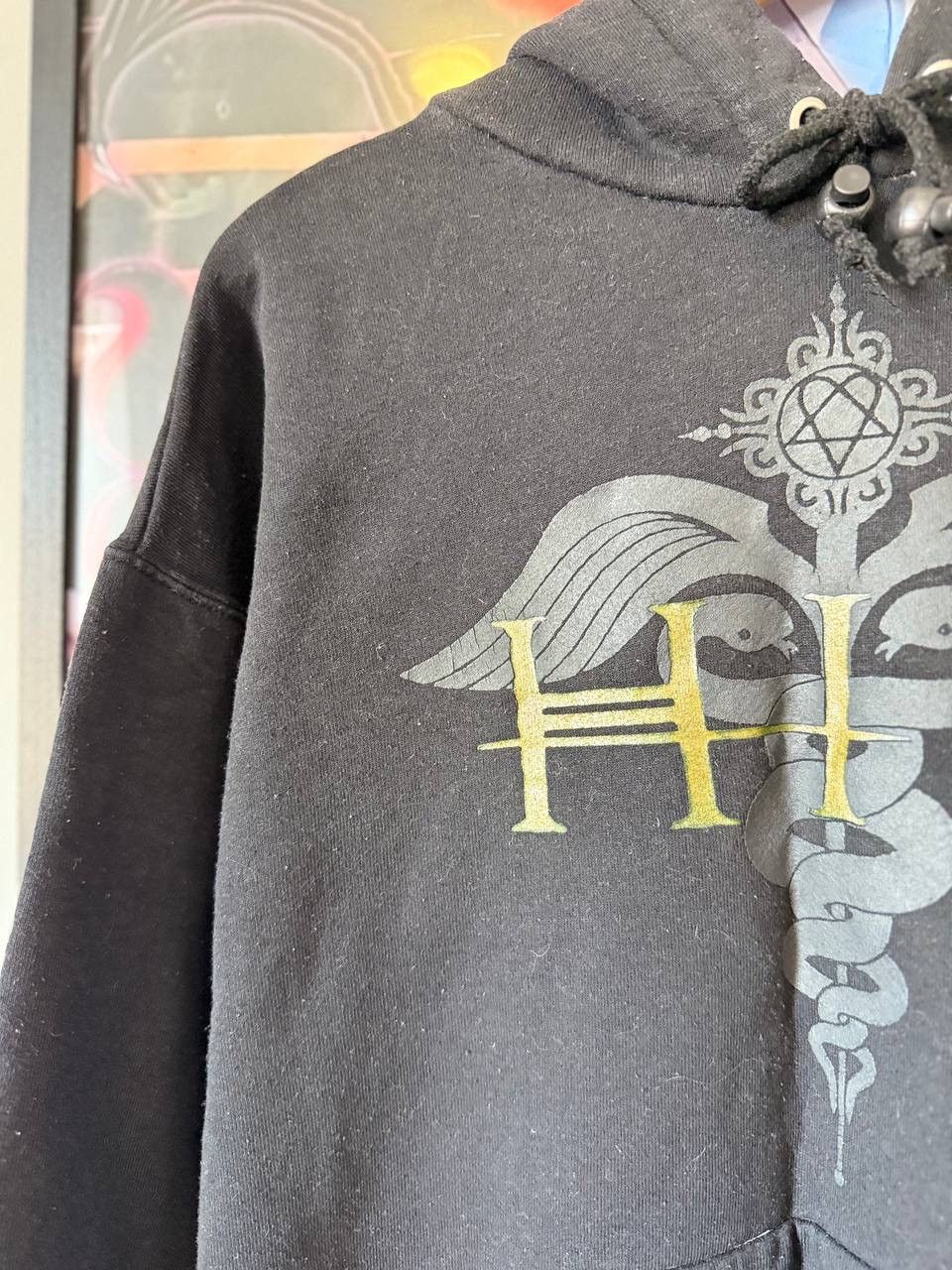 Band Tees HIM Vintage Hoodie 90s Sweater Very RARE Metal Rock Band VTG Size US M / EU 48-50 / 2 - 3 Thumbnail