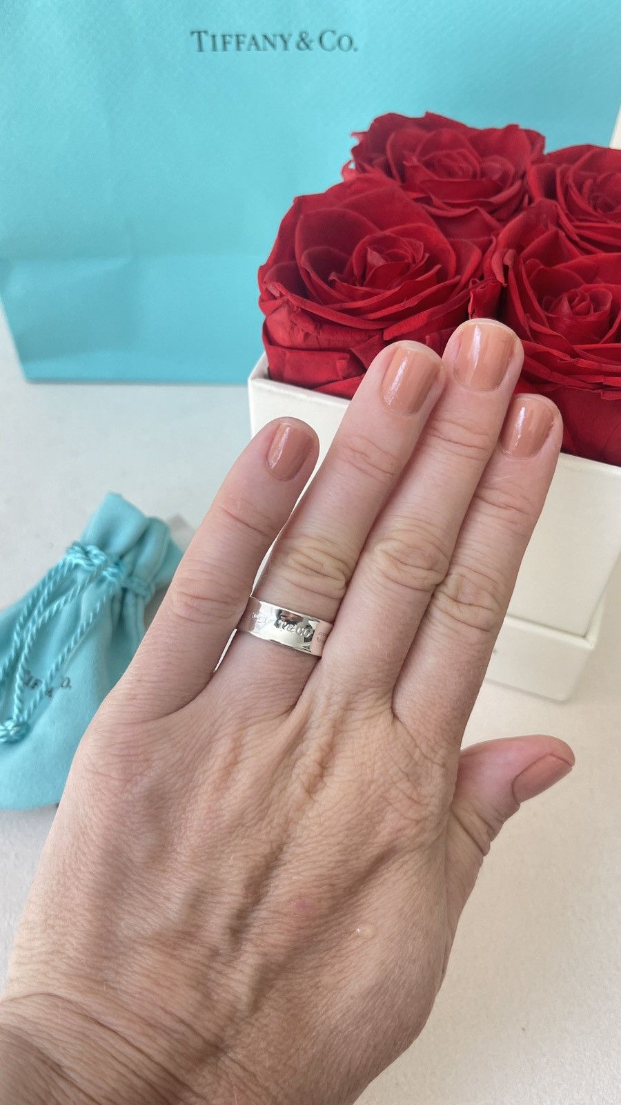 Tiffany & Co. 1837 Ring in Sterling Silver size 5.5 NEW $450