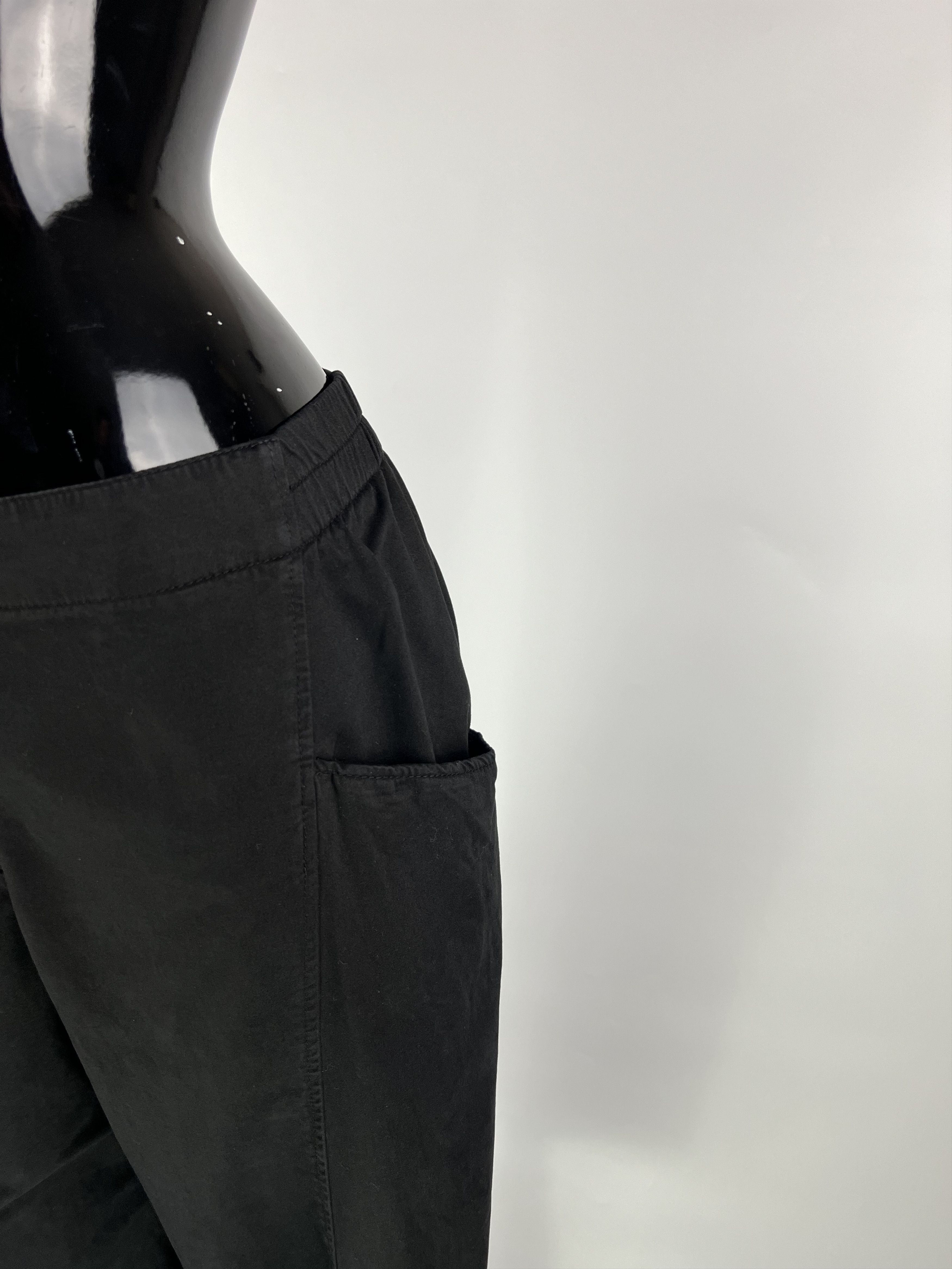 Designer Oska Black Cotton Lyocell Wide Leg Trousers Pants Size 2 Size 30" / US 8 / IT 44 - 5 Thumbnail