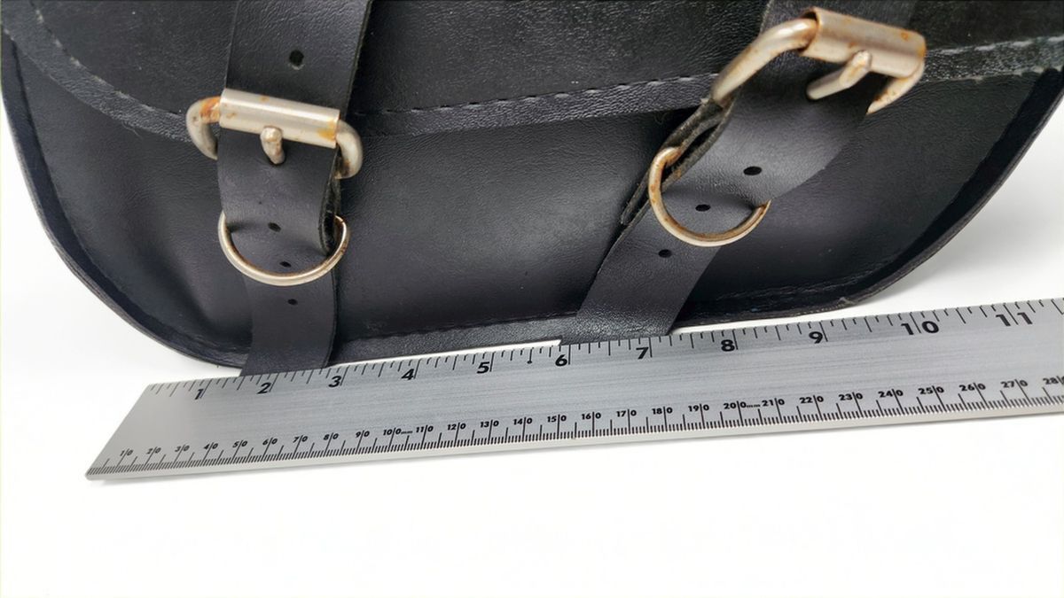 Other Willie & Max SB707 Faux Leather Slant Motorcycle Saddlebag Size ONE SIZE - 8 Thumbnail