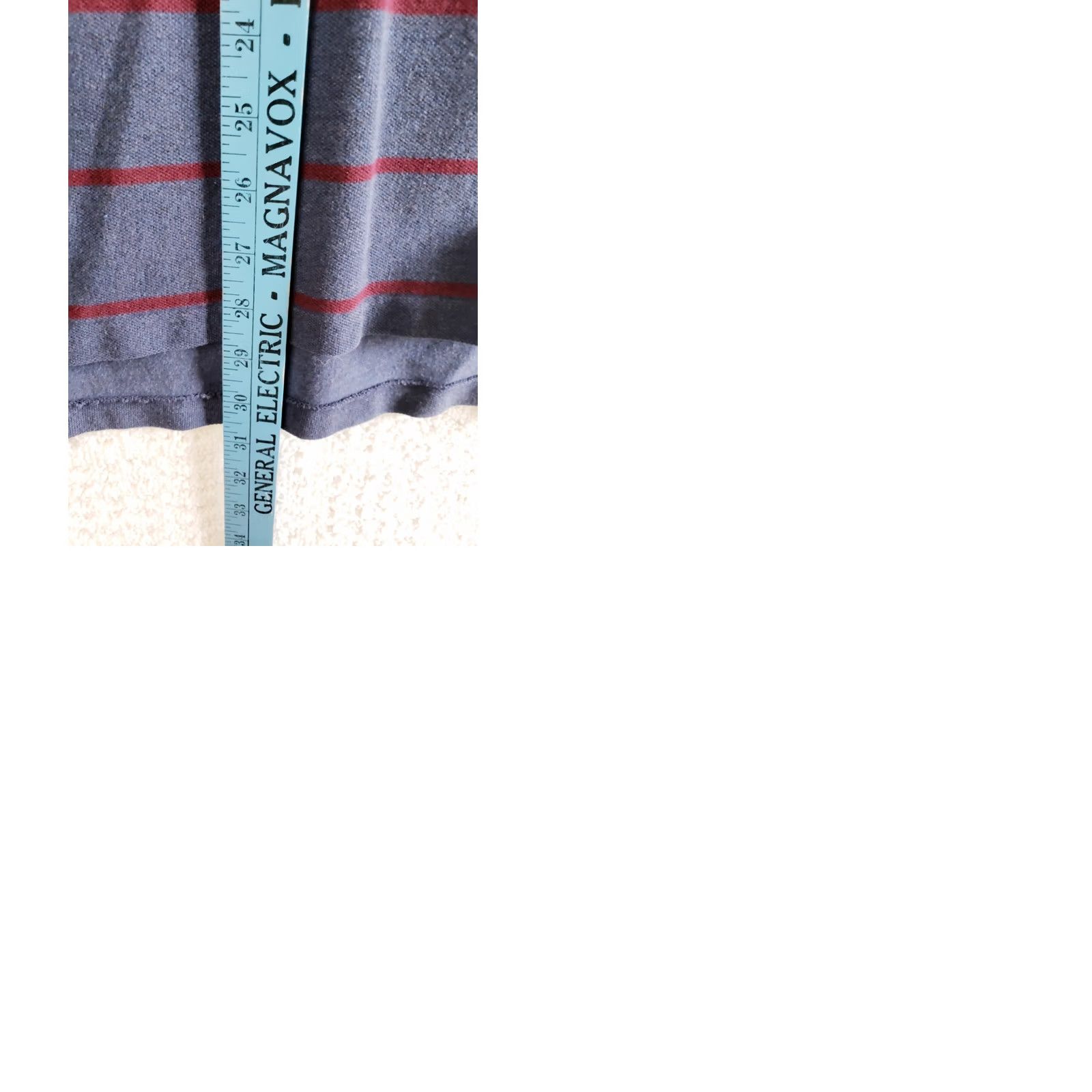 Ralph Lauren Ralph Lauren Polo Shirt Mens XL Blue with Maroon Stripes Short Sleeve Pullover Polo Shirt Size US XL / EU 56 / 4 - 9 Thumbnail