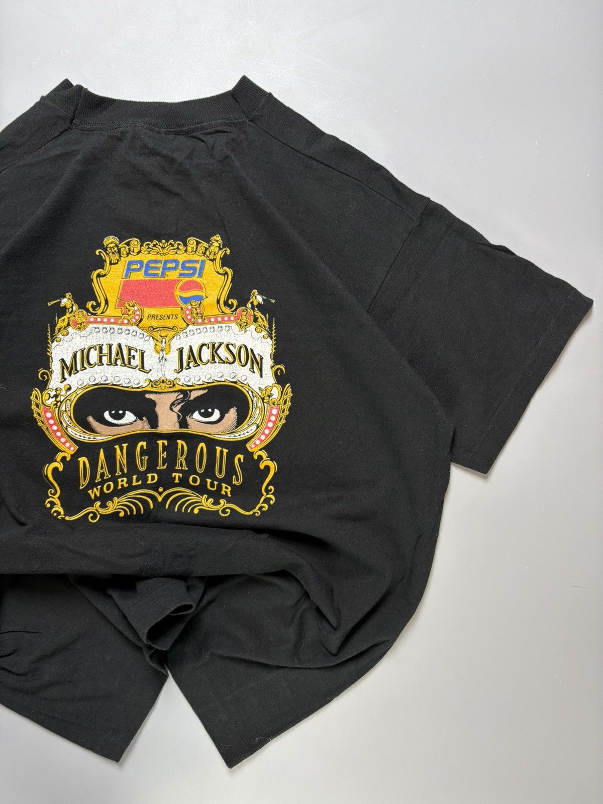 Michael Jackson × Pepsi × Vintage Michael Jackson – Dangerous World Tour x Pepsi tee 1992/3 Size US XL / EU 56 / 4 - 7 Thumbnail