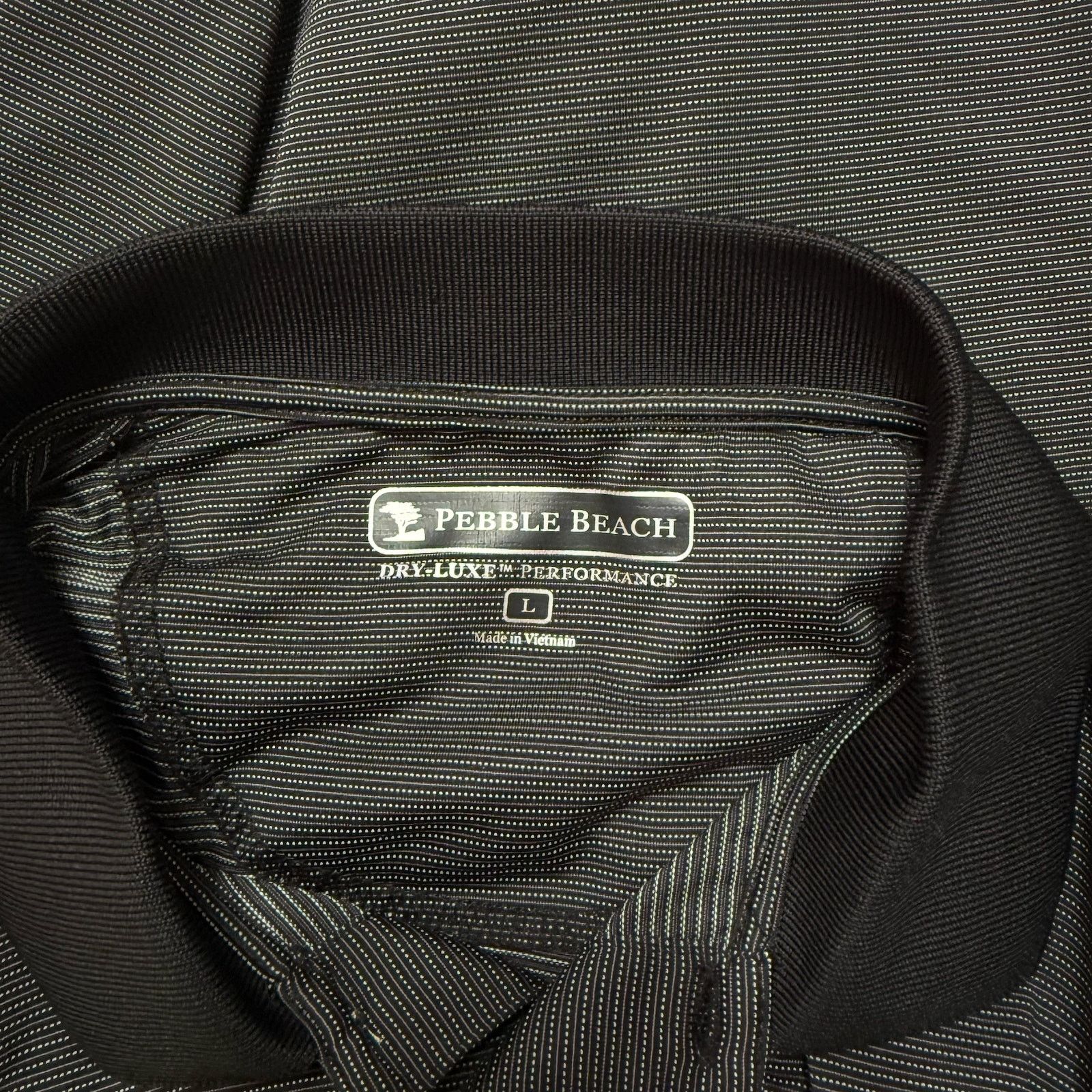 Other Pebble Beach Charcoal Performance Polo | Sz L Size US L / EU 52-54 / 3 - 6 Thumbnail