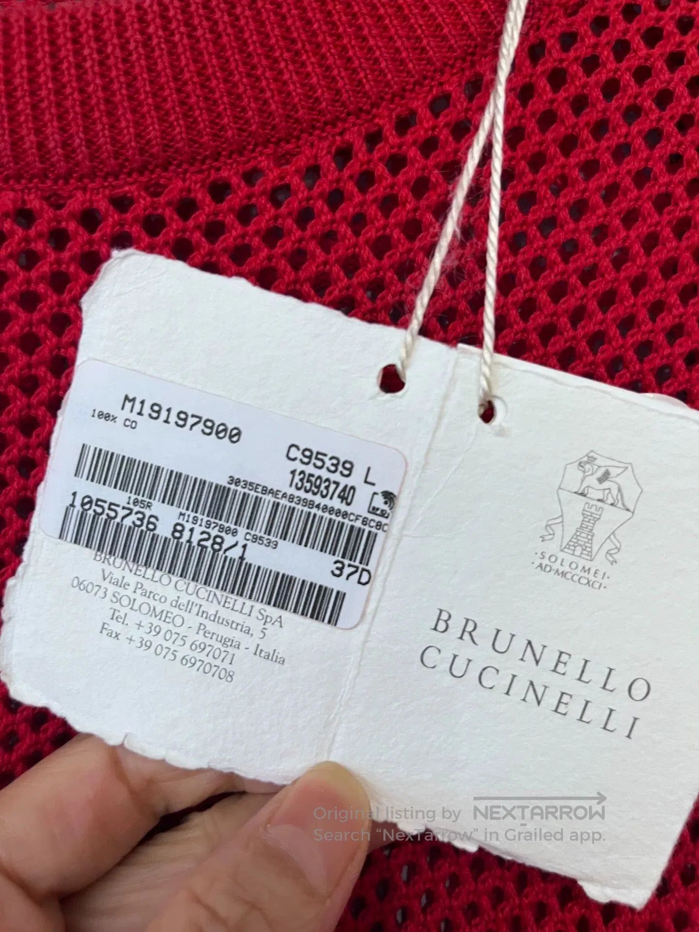 Brunello Cucinelli Brunello Cucinelli Cotton Knit Sweater. Size US L / EU 52-54 / 3 - 7 Thumbnail