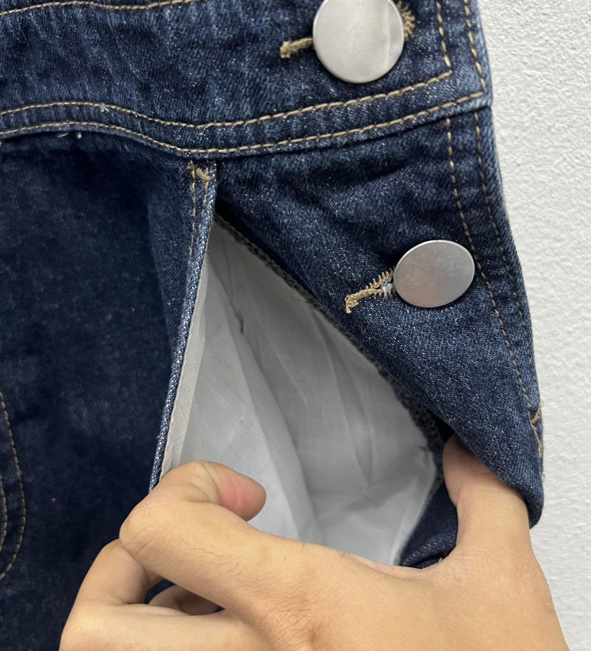 Japanese Brand × Vintage Vintage-Inspired Dark Denim Overalls – Pair Pair (Size M) Size US 35 - 10 Thumbnail