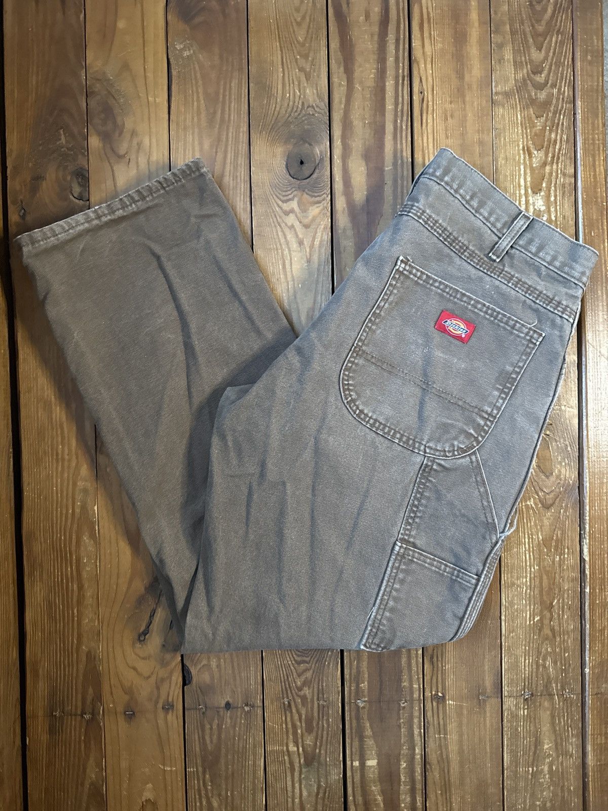 Dickies Vintage 90s Dickies Faded Brown Canvas Work Pants Size US 34 / EU 50 - 1 Thumbnail