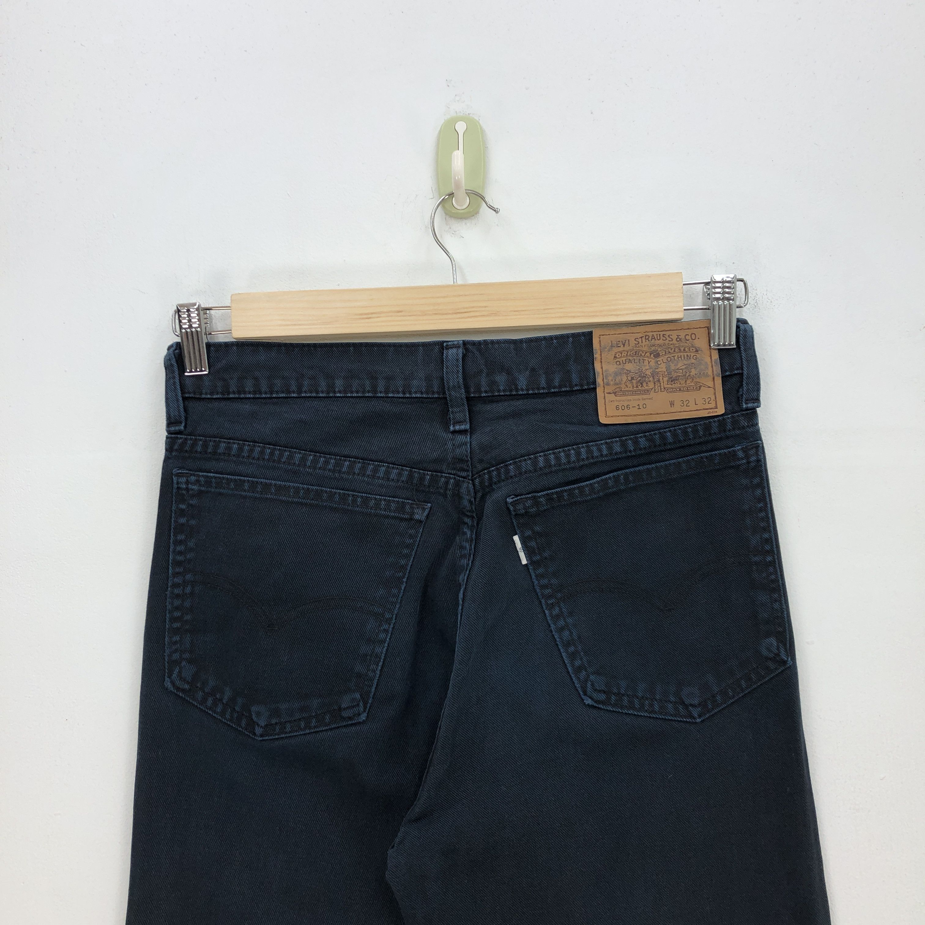 Levi's Vintage Levis Faded Black Jeans Levi's 606 Light Wash Denim Size US 30 / EU 46 - 6 Thumbnail