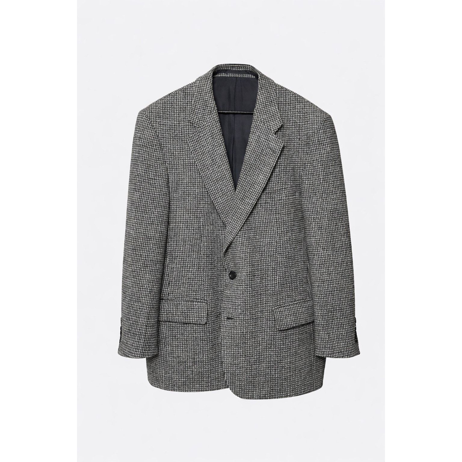 Harris Tweed Harris Tweed Gray Wool Blazer 44S EU 54S Size 44S - 6 Thumbnail