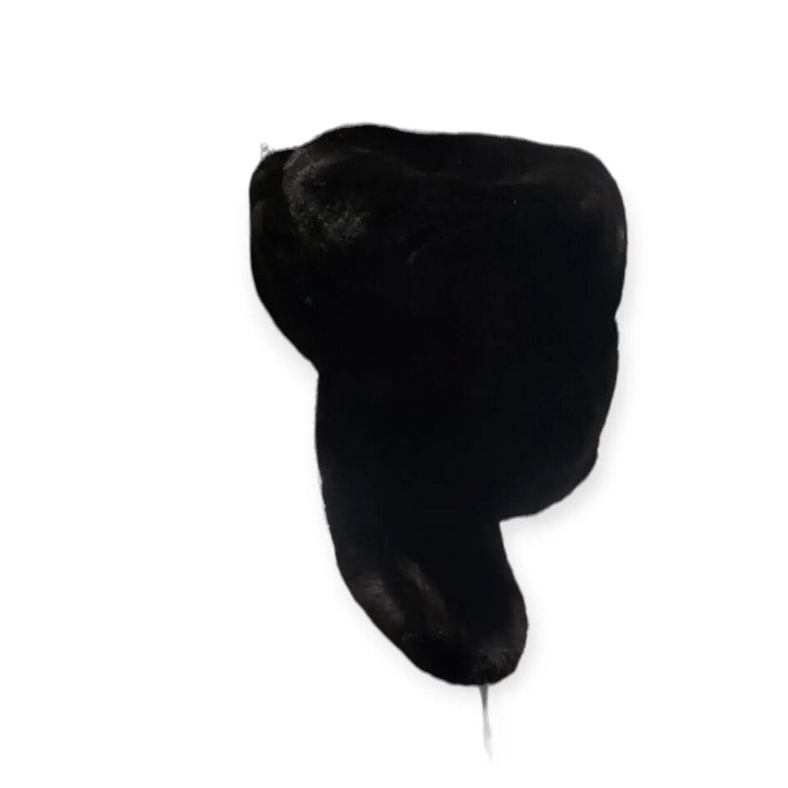 Other Real Russian Black Mouton Sheepskin Fur Ushanka Hat Size XL Size ONE SIZE - 3 Thumbnail